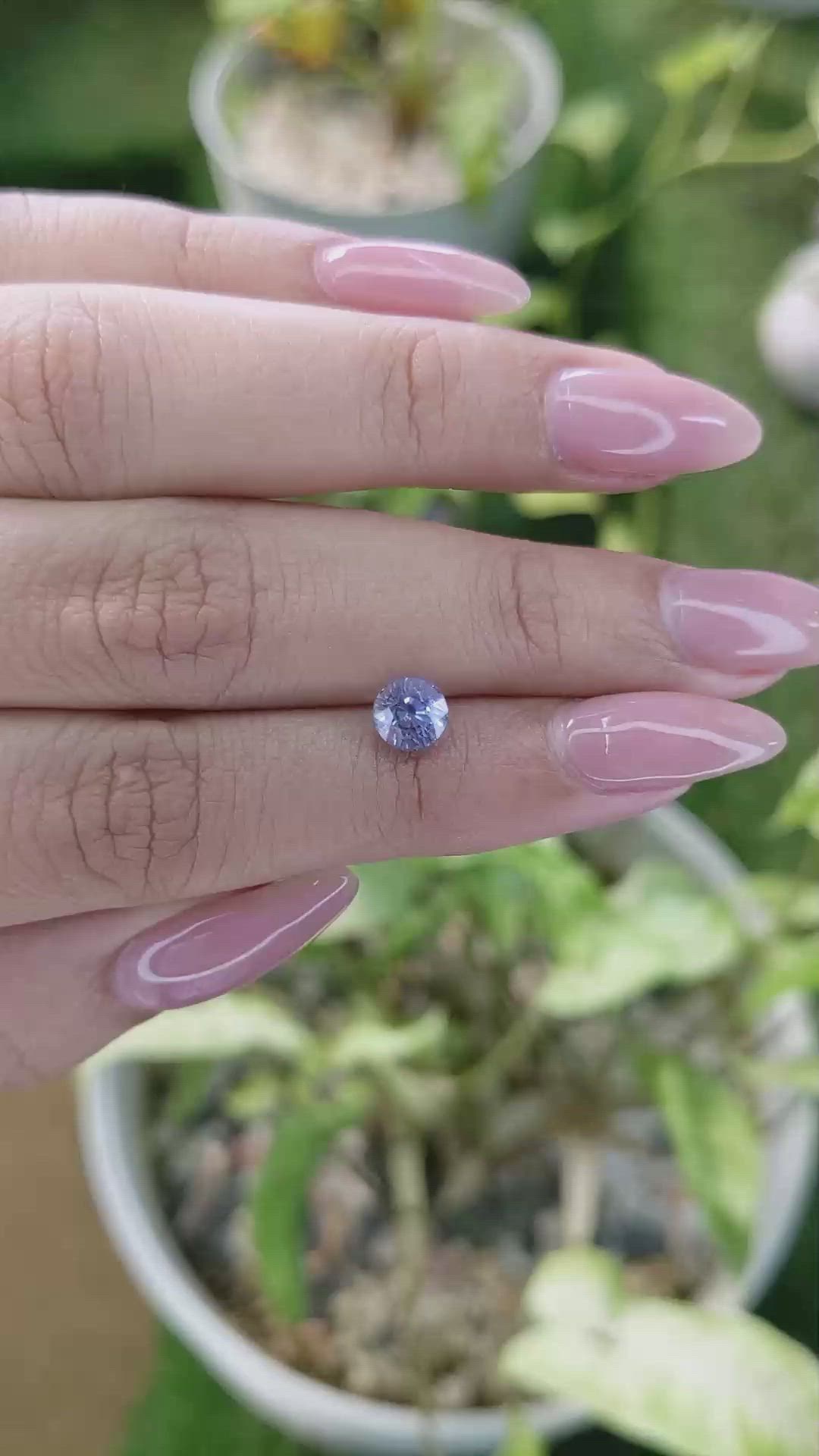 1.18 Ct. Blue Sapphire from Ceylon (Sri Lanka) Size Video