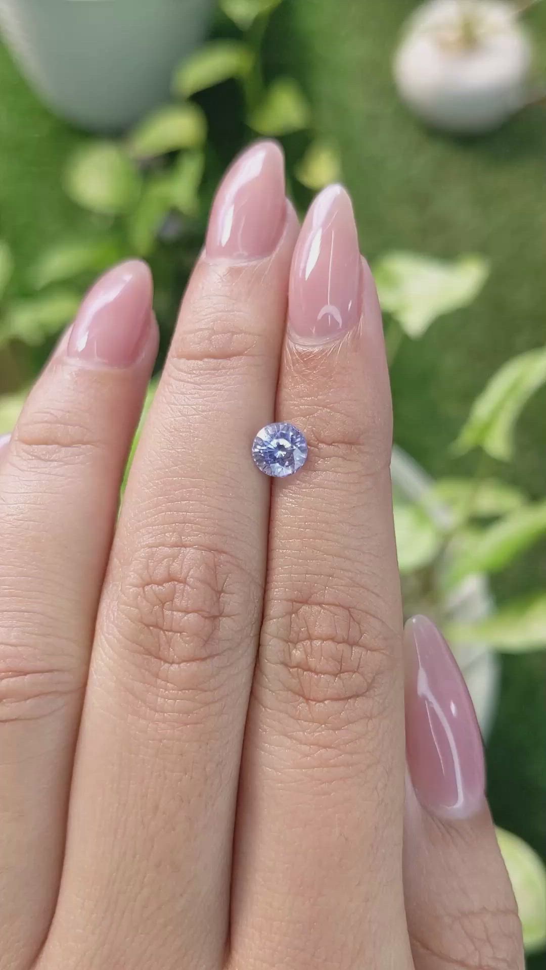 1.18 Ct. Blue Sapphire from Ceylon (Sri Lanka) Size Video