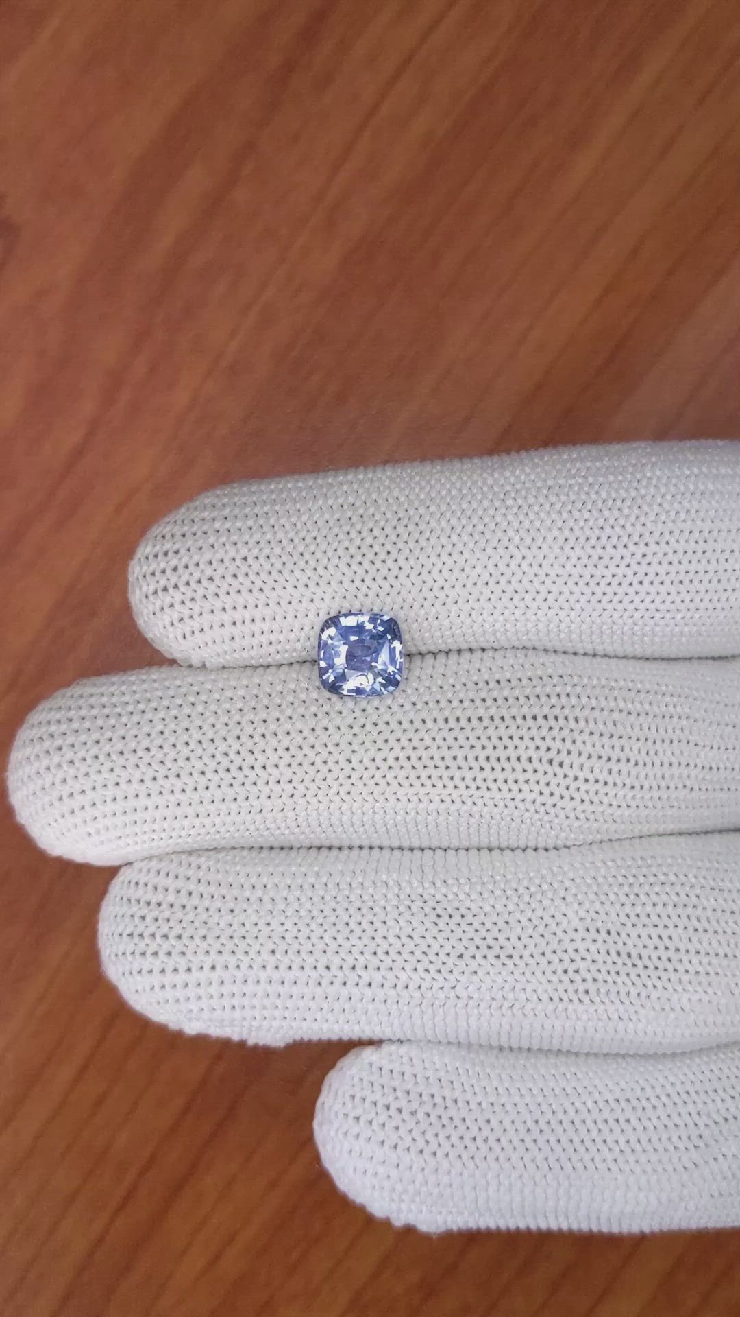 2.01 Ct. Blue Sapphire from Ceylon (Sri Lanka) Size Video