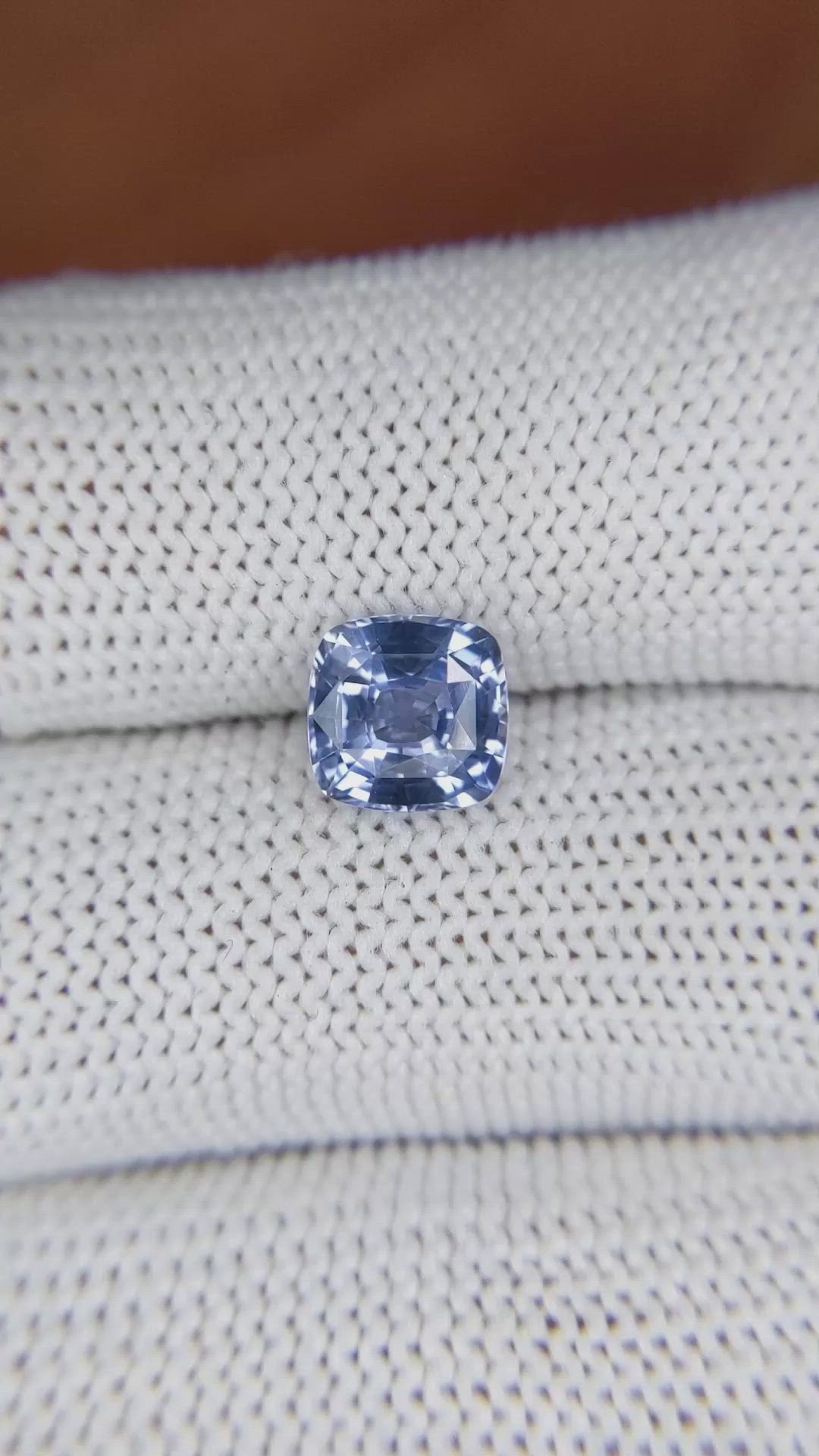 2.01 Ct. Blue Sapphire from Ceylon (Sri Lanka) Size Video