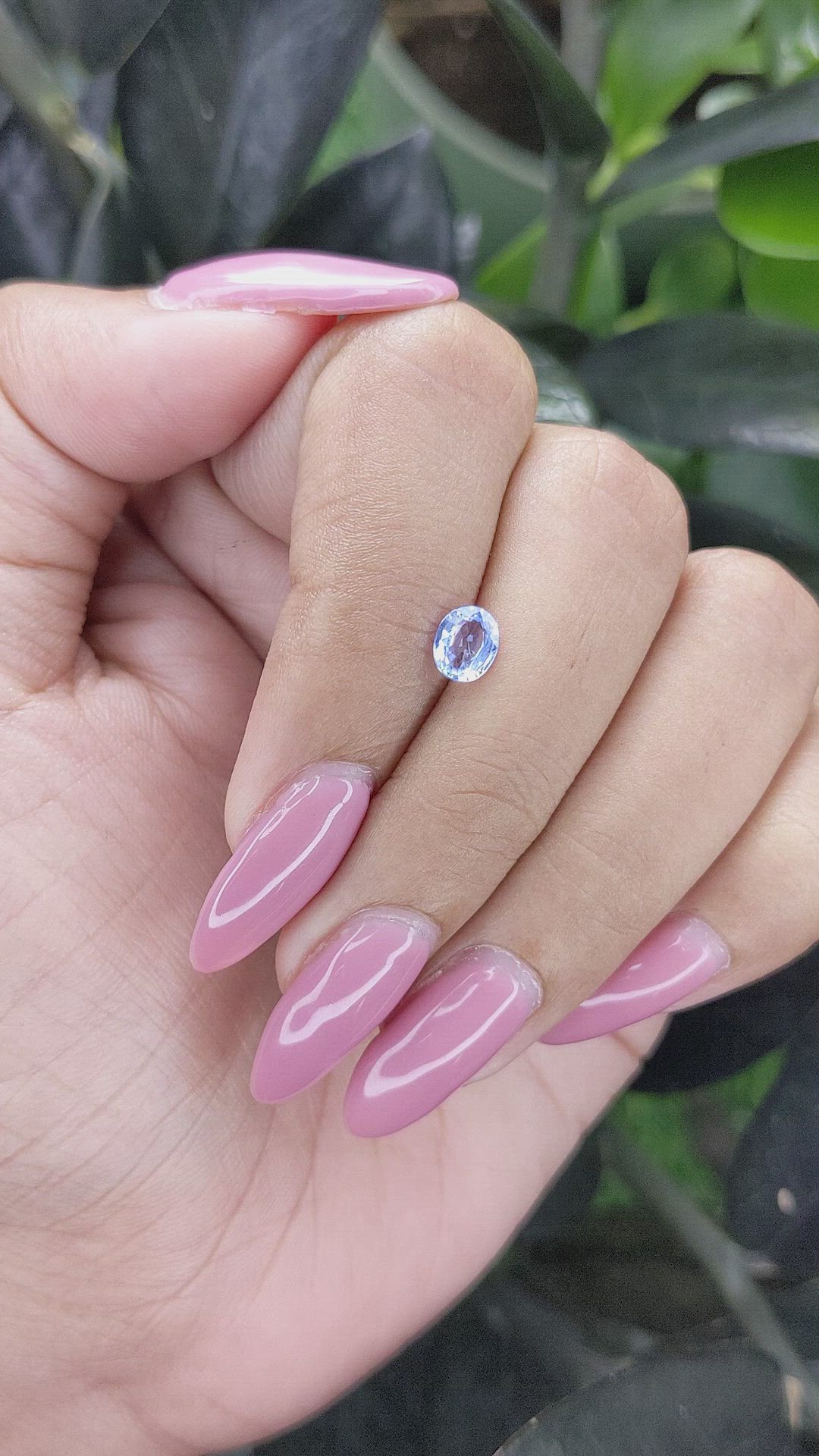 0.70 Ct. Blue Sapphire from Ceylon (Sri Lanka) Size Video
