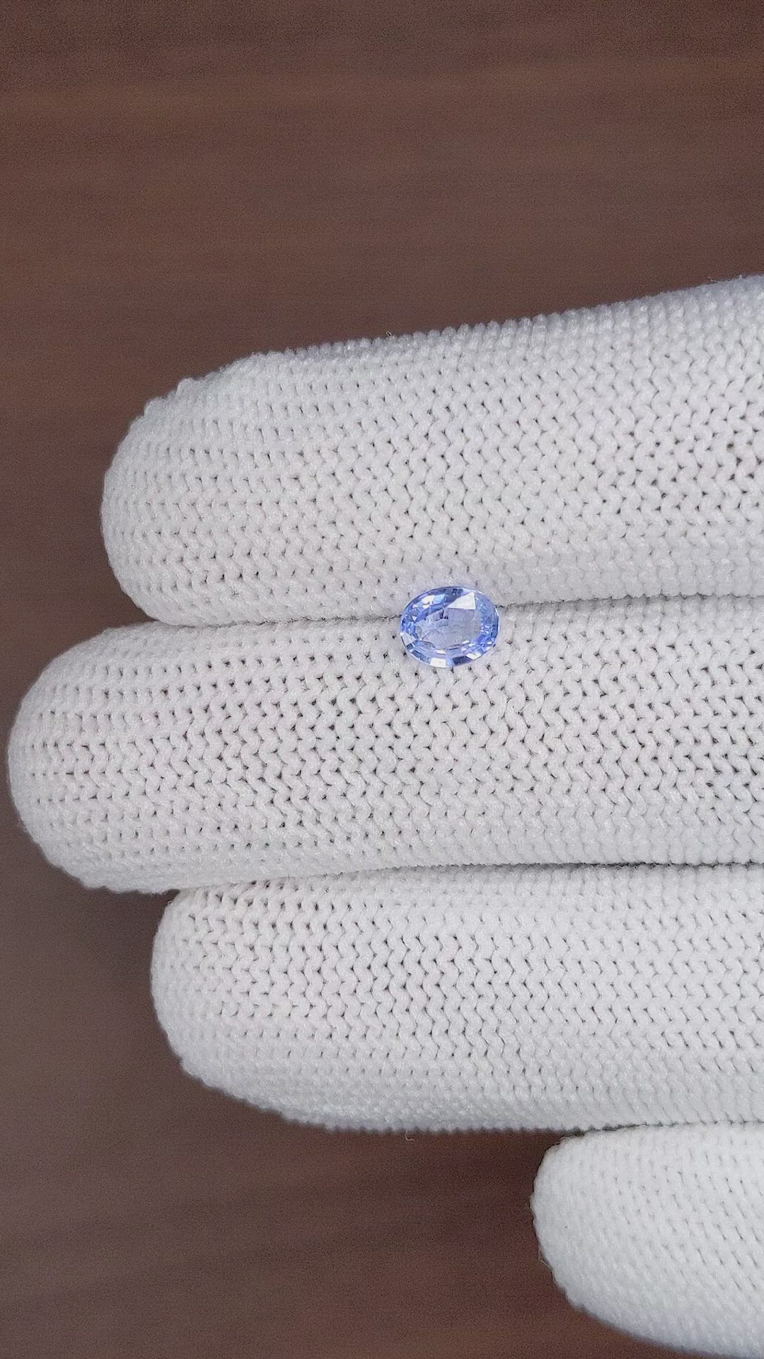 0.70 Ct. Blue Sapphire from Ceylon (Sri Lanka) Size Video