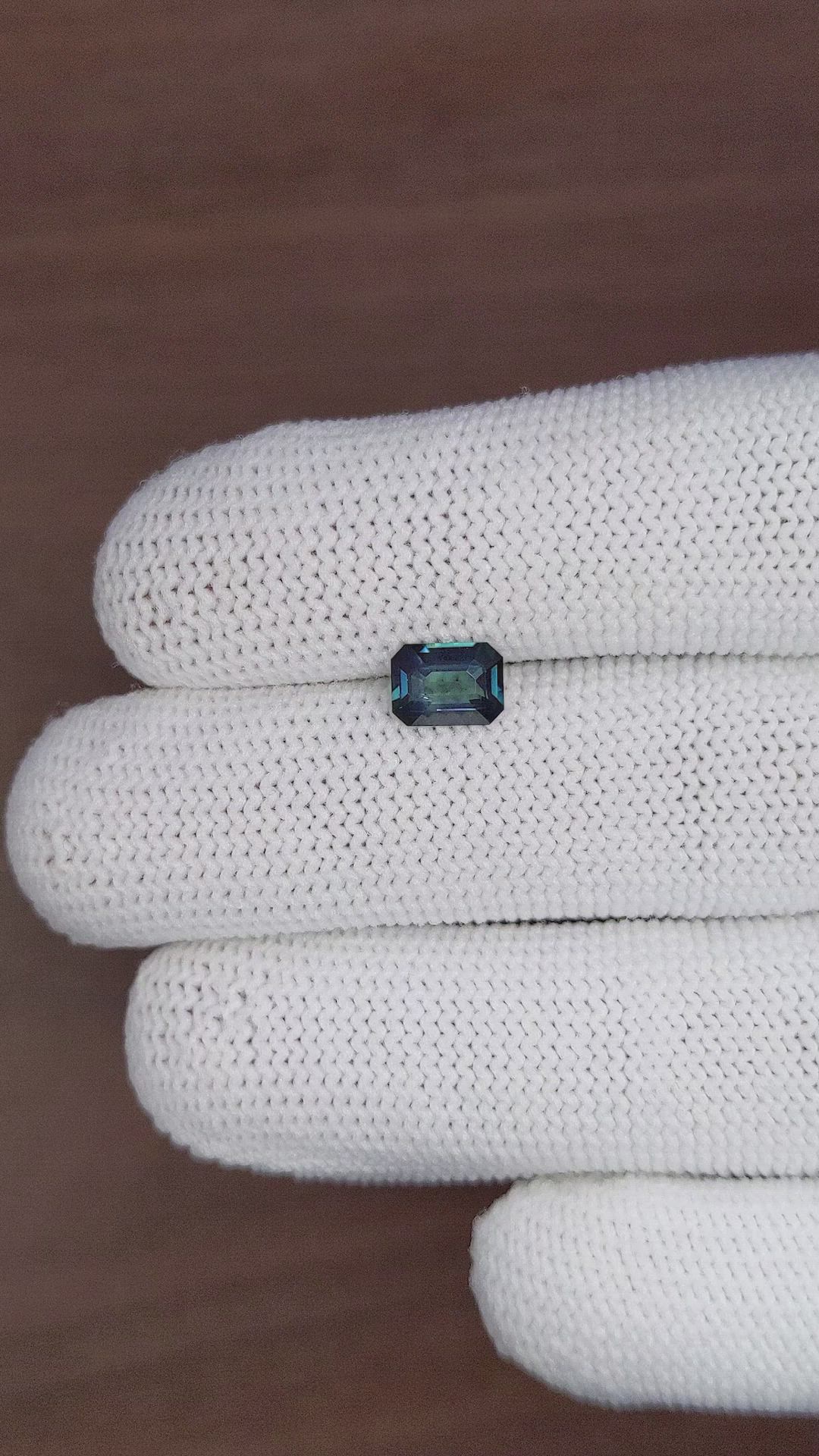 1.20 Ct. Bluish Green Sapphire from Ceylon (Sri Lanka) Size Video
