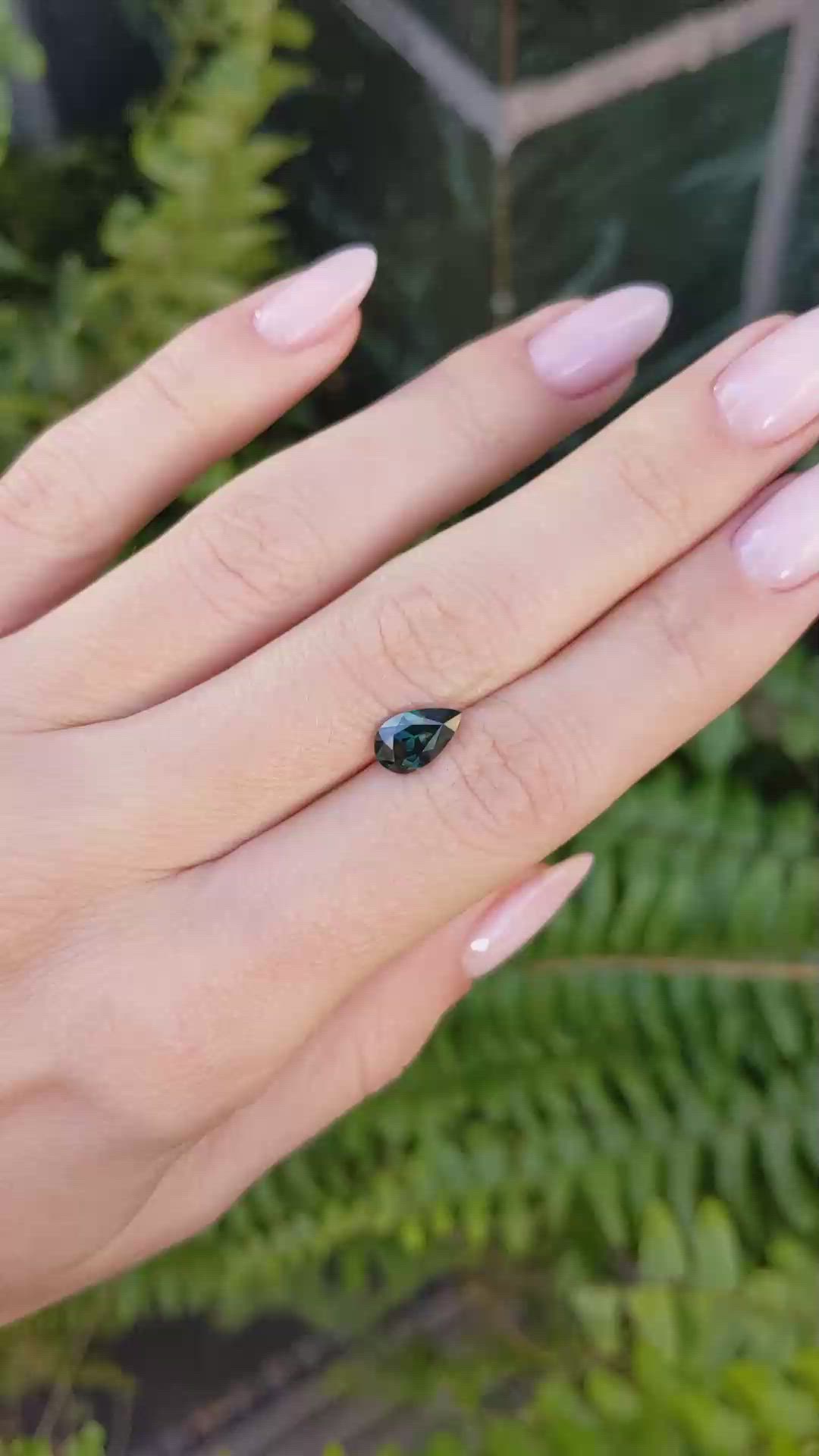 1.56 Ct. Green Sapphire from Ceylon (Sri Lanka) Size Video