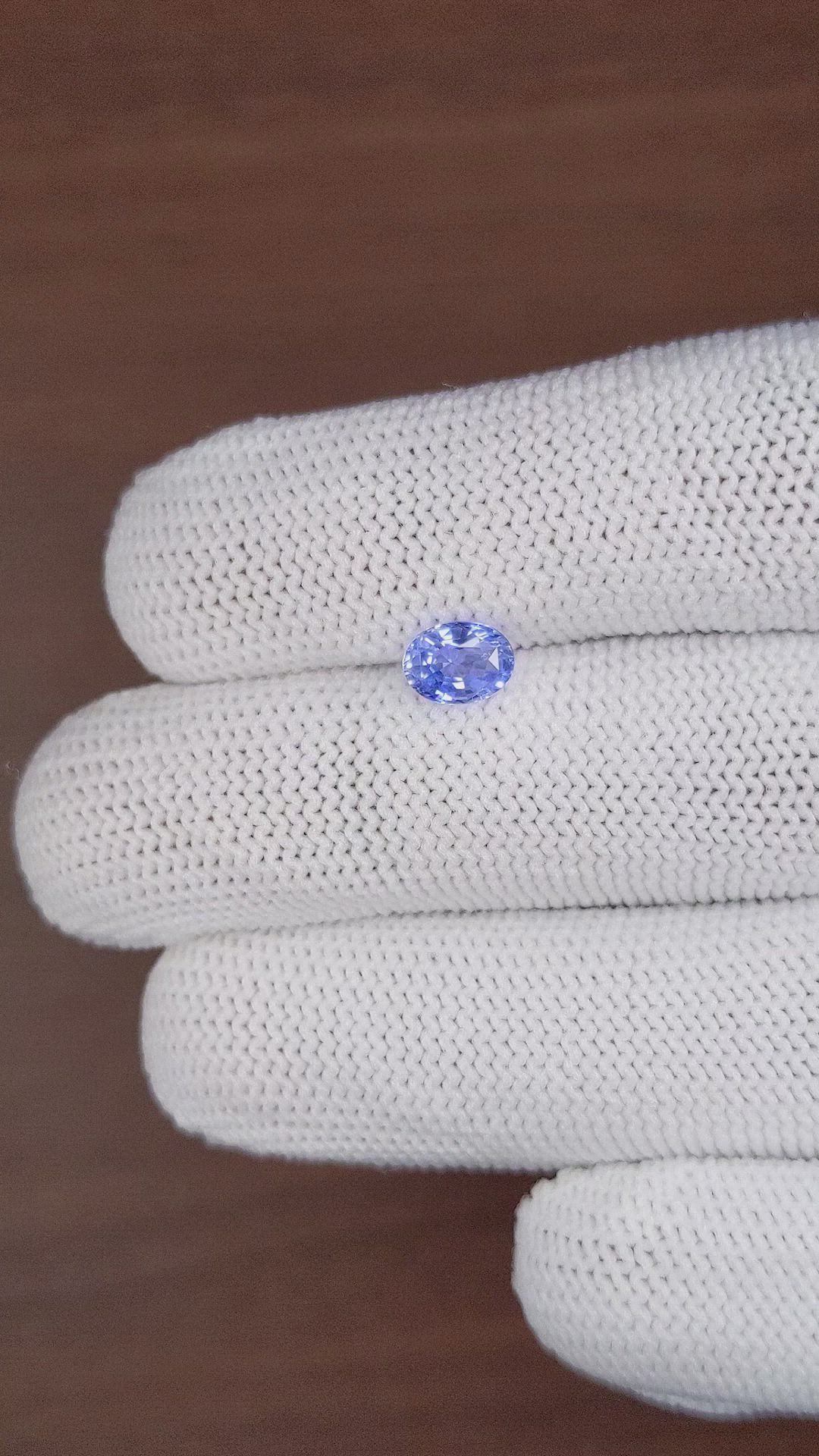 1.06 Ct. Blue Sapphire from Ceylon (Sri Lanka) Size Video