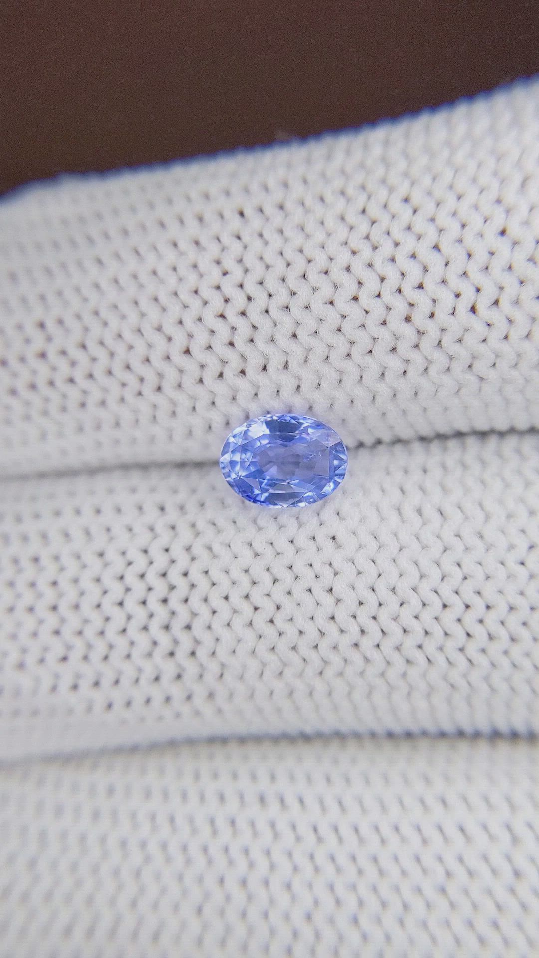 1.06 Ct. Blue Sapphire from Ceylon (Sri Lanka) Size Video