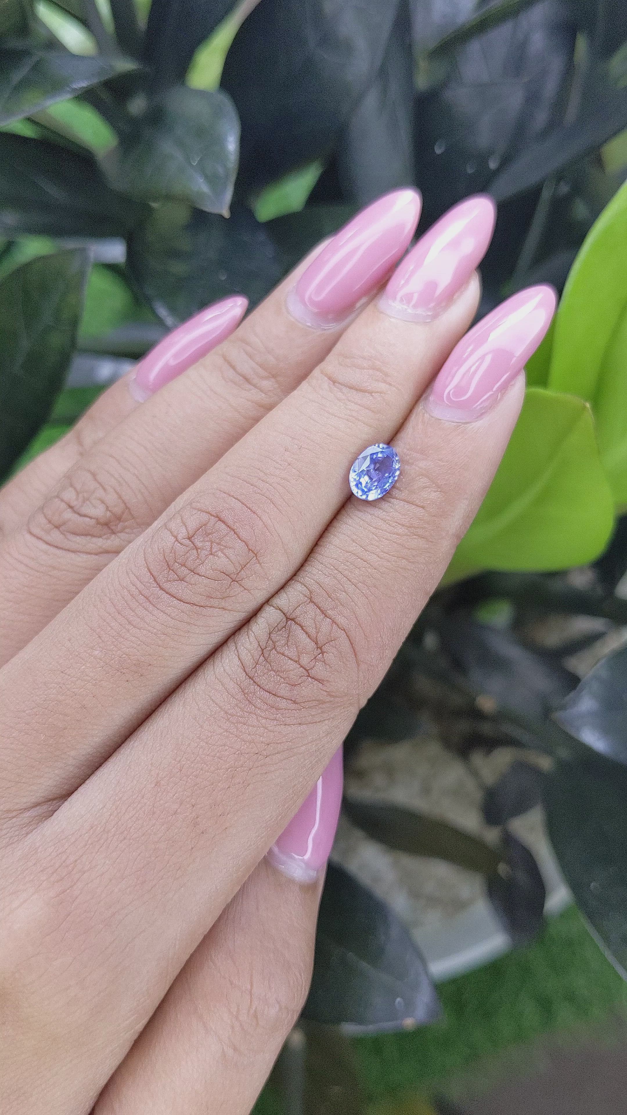1.06 Ct. Blue Sapphire from Ceylon (Sri Lanka) Size Video