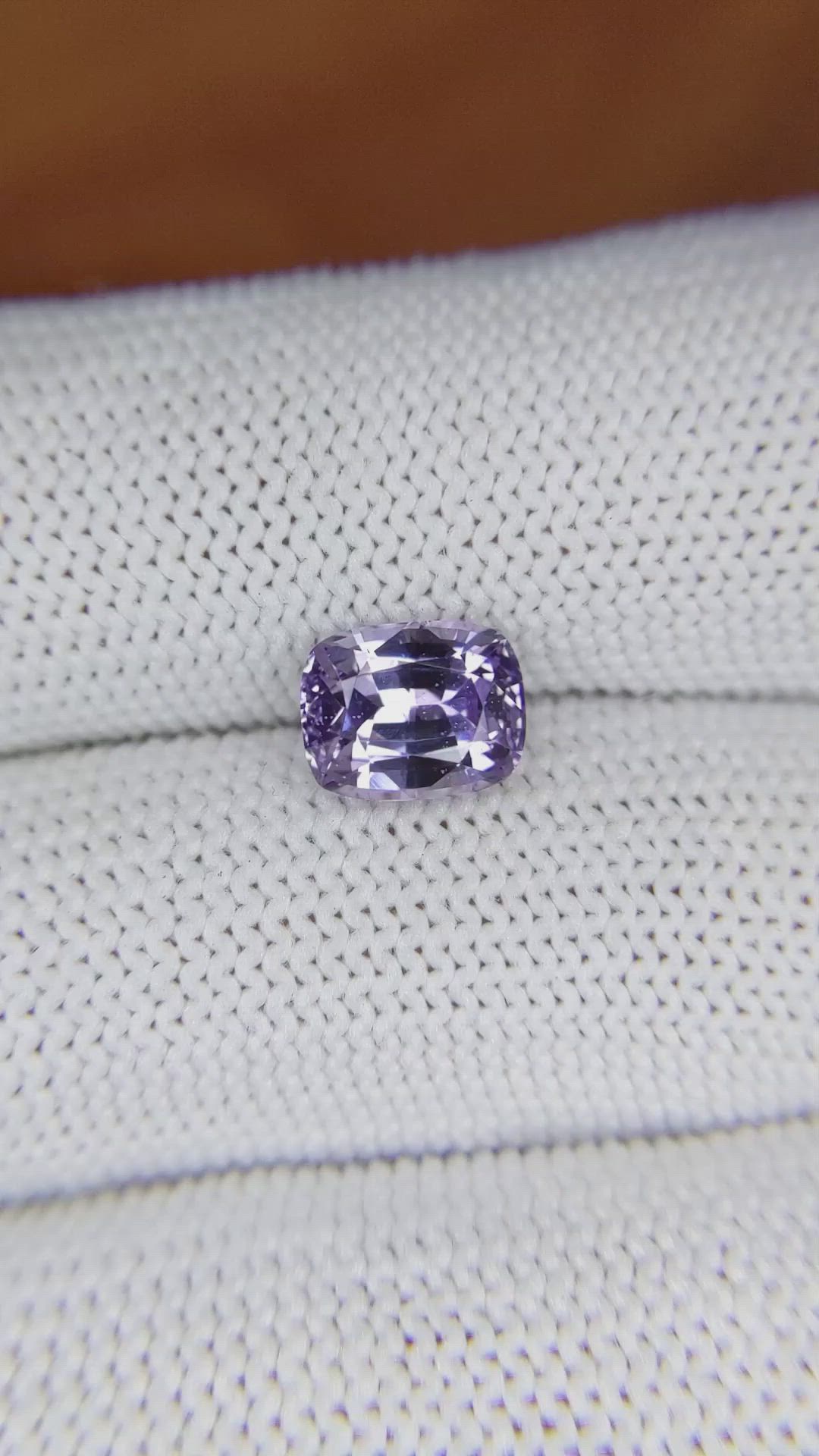 2.24 Ct. Purple Sapphire from Ceylon (Sri Lanka) Size Video