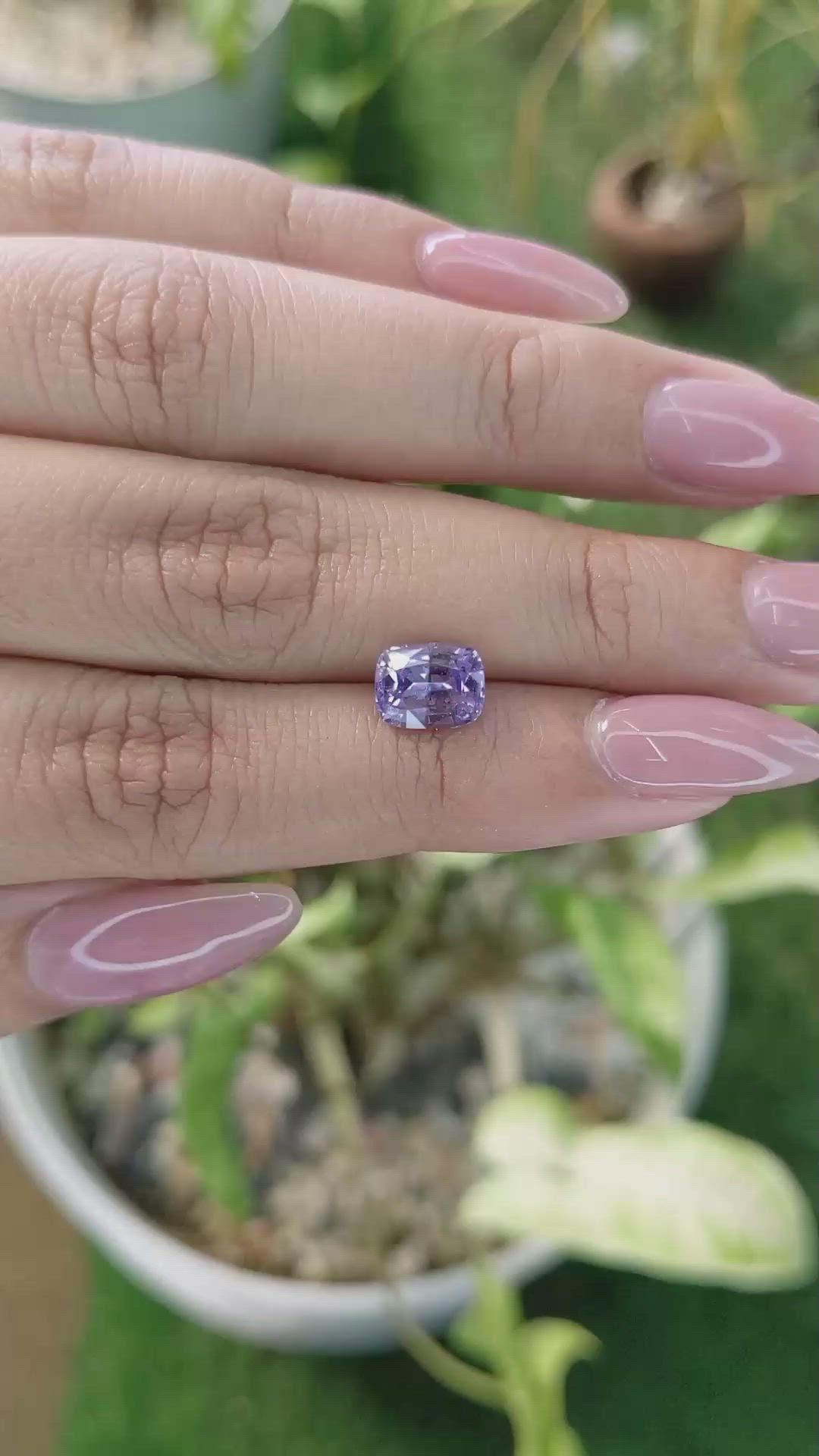 2.24 Ct. Purple Sapphire from Ceylon (Sri Lanka) Size Video