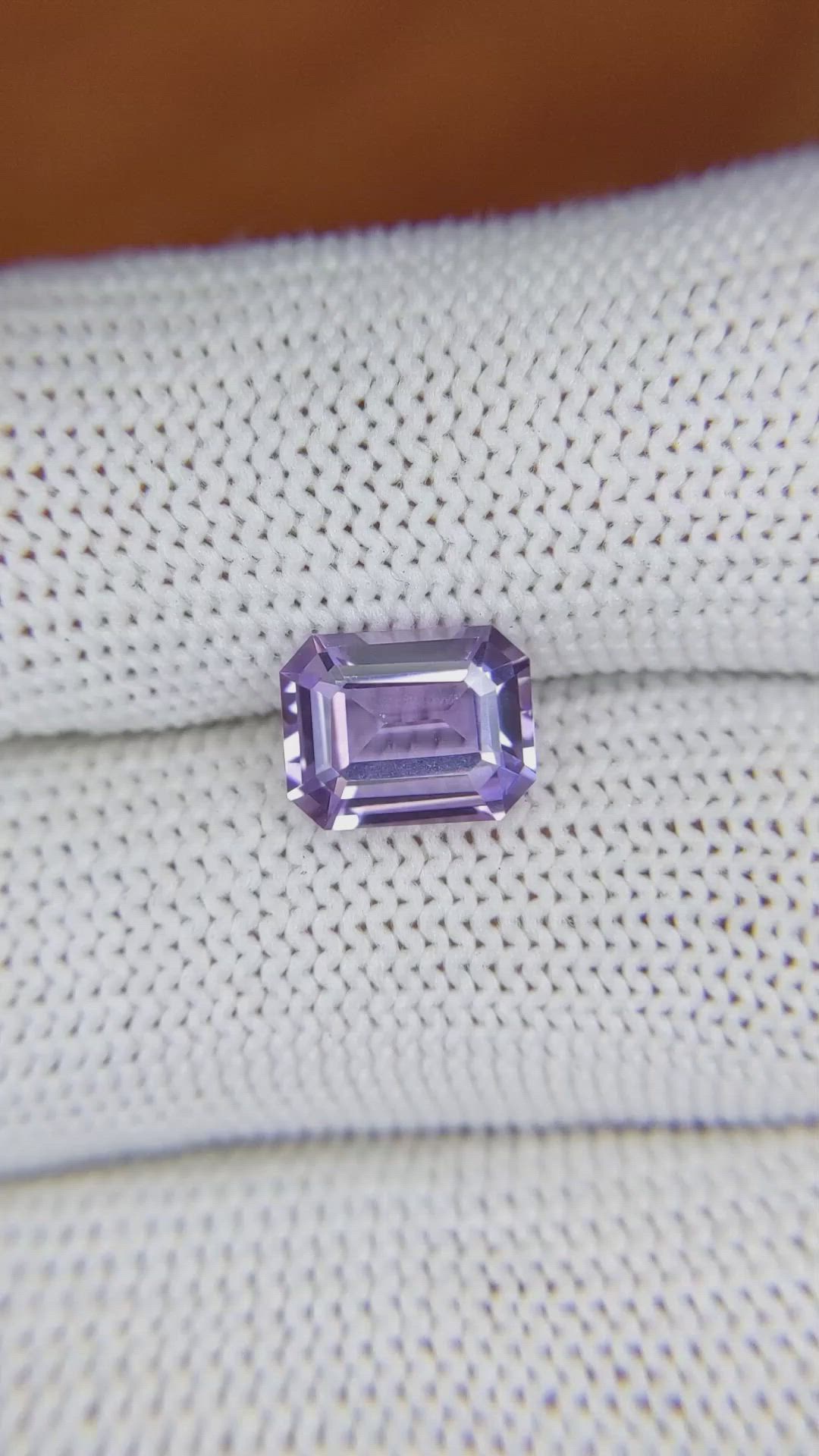 2.75 Ct. Purple Sapphire from Ceylon (Sri Lanka) Size Video