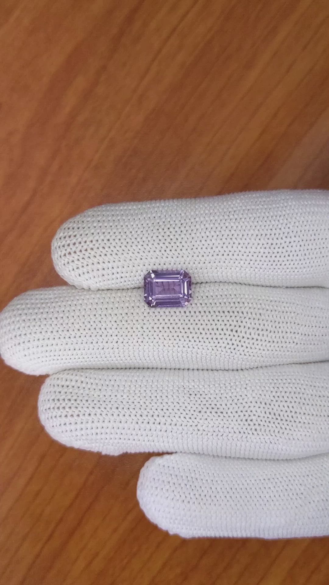 2.75 Ct. Purple Sapphire from Ceylon (Sri Lanka) Size Video