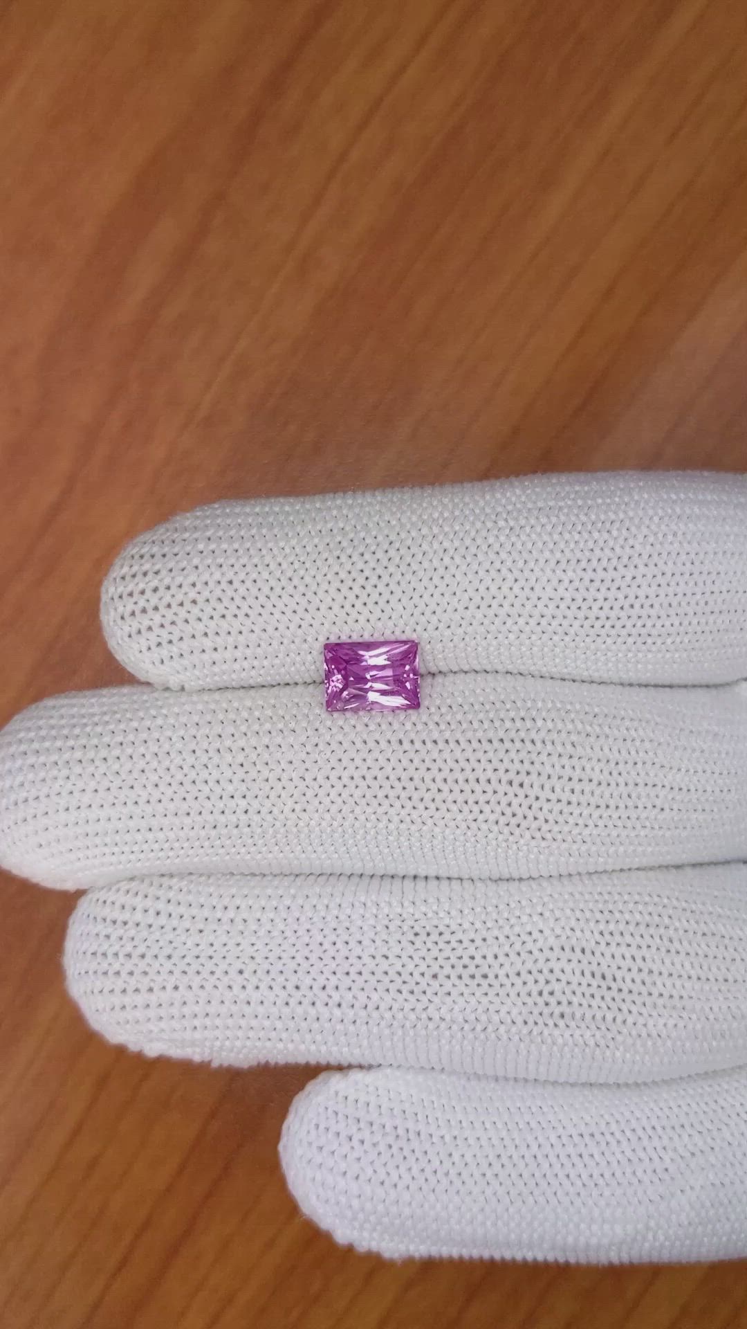 2.03 Ct. Purplish Pink Sapphire from Ceylon (Sri Lanka) Size Video
