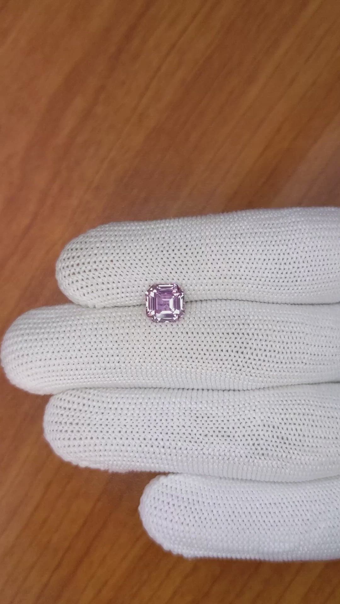 2.26 Ct. Purplish Pink Sapphire from Ceylon (Sri Lanka) Size Video