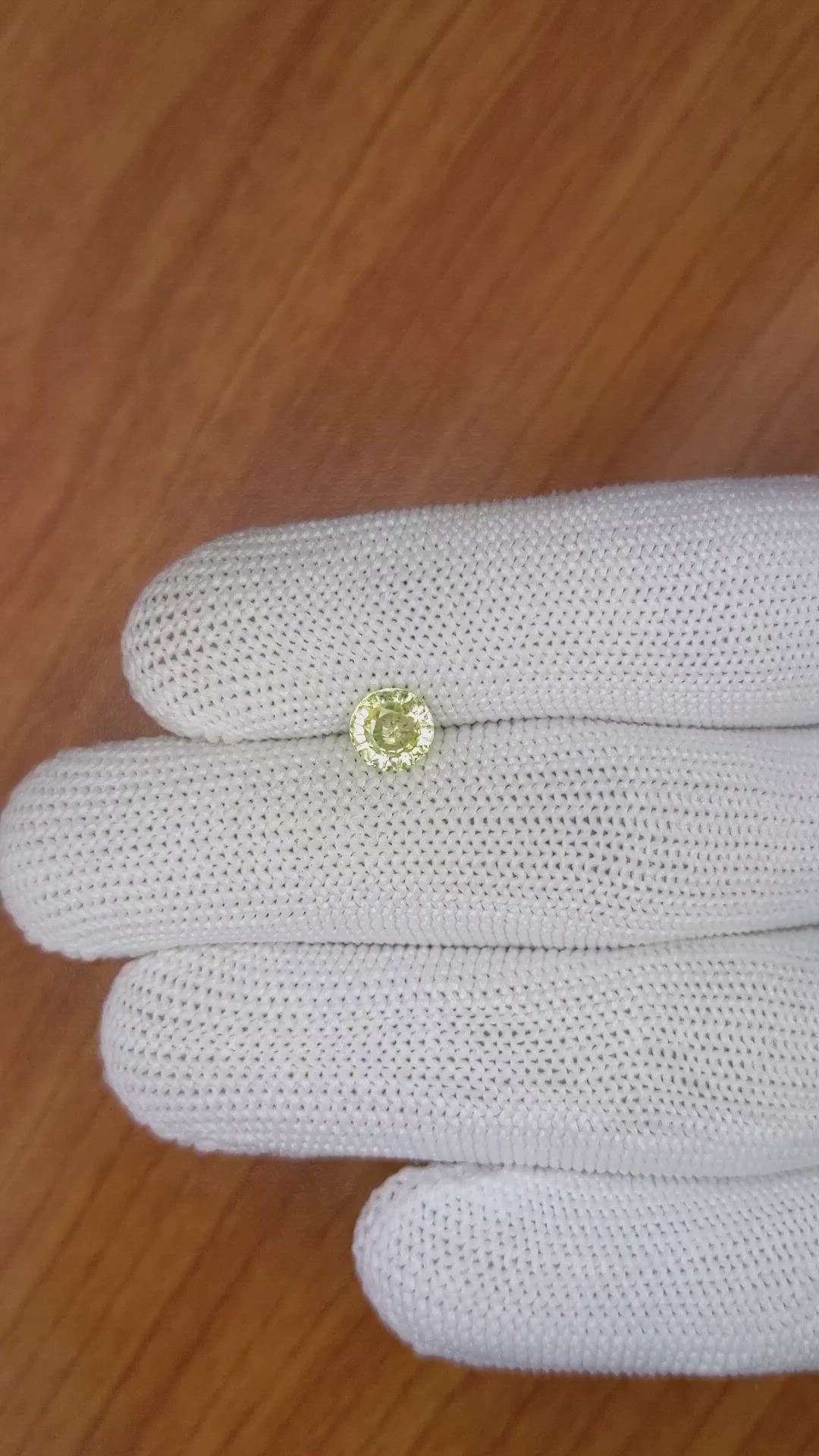 1.15 Ct. Yellow Sapphire from Ceylon (Sri Lanka) Size Video