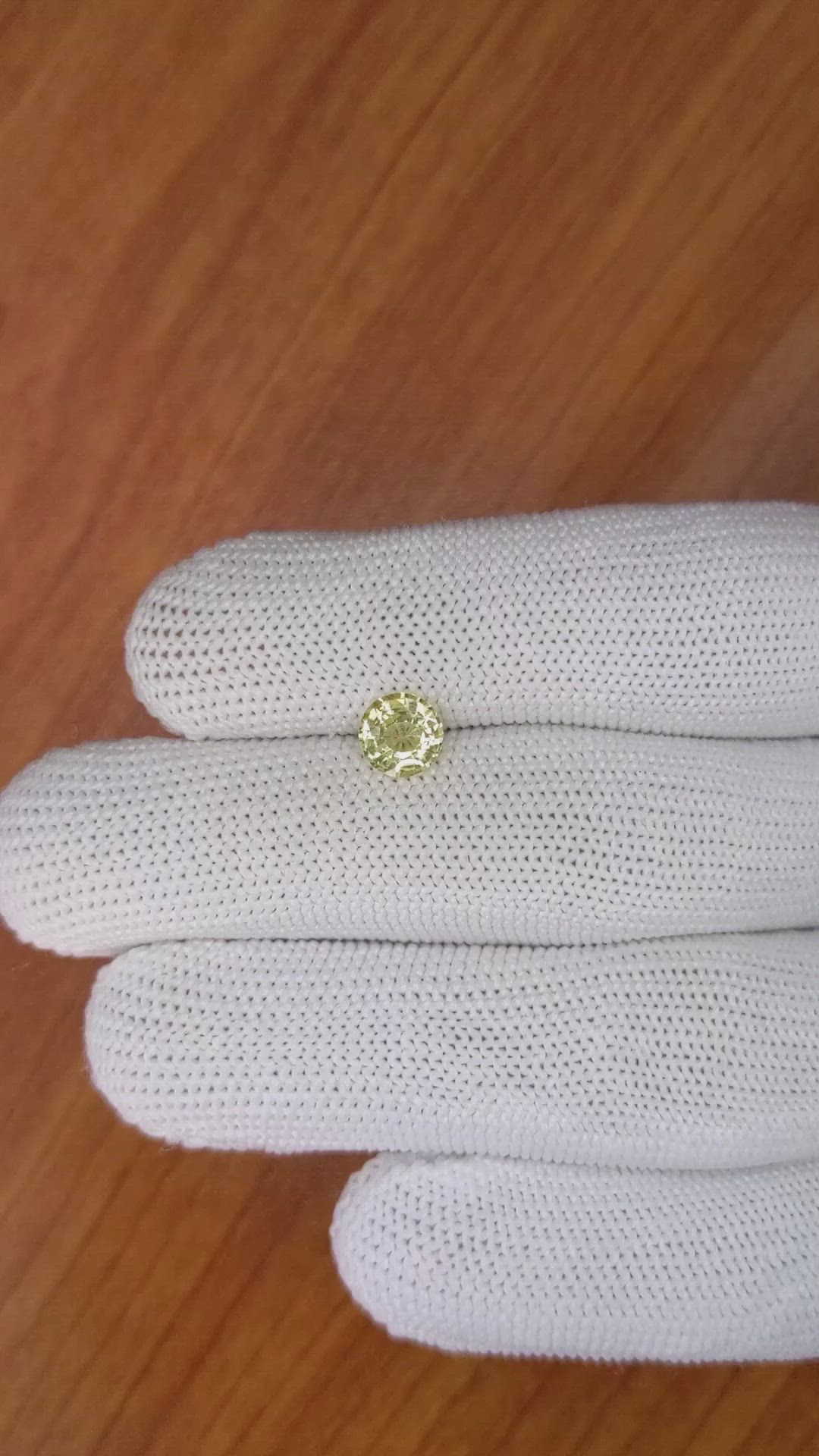1.17 Ct. Yellow Sapphire from Ceylon (Sri Lanka) Size Video