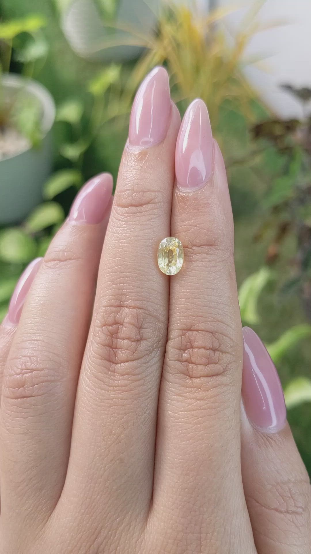 1.53 Ct. Yellow Sapphire from Ceylon (Sri Lanka) Size Video