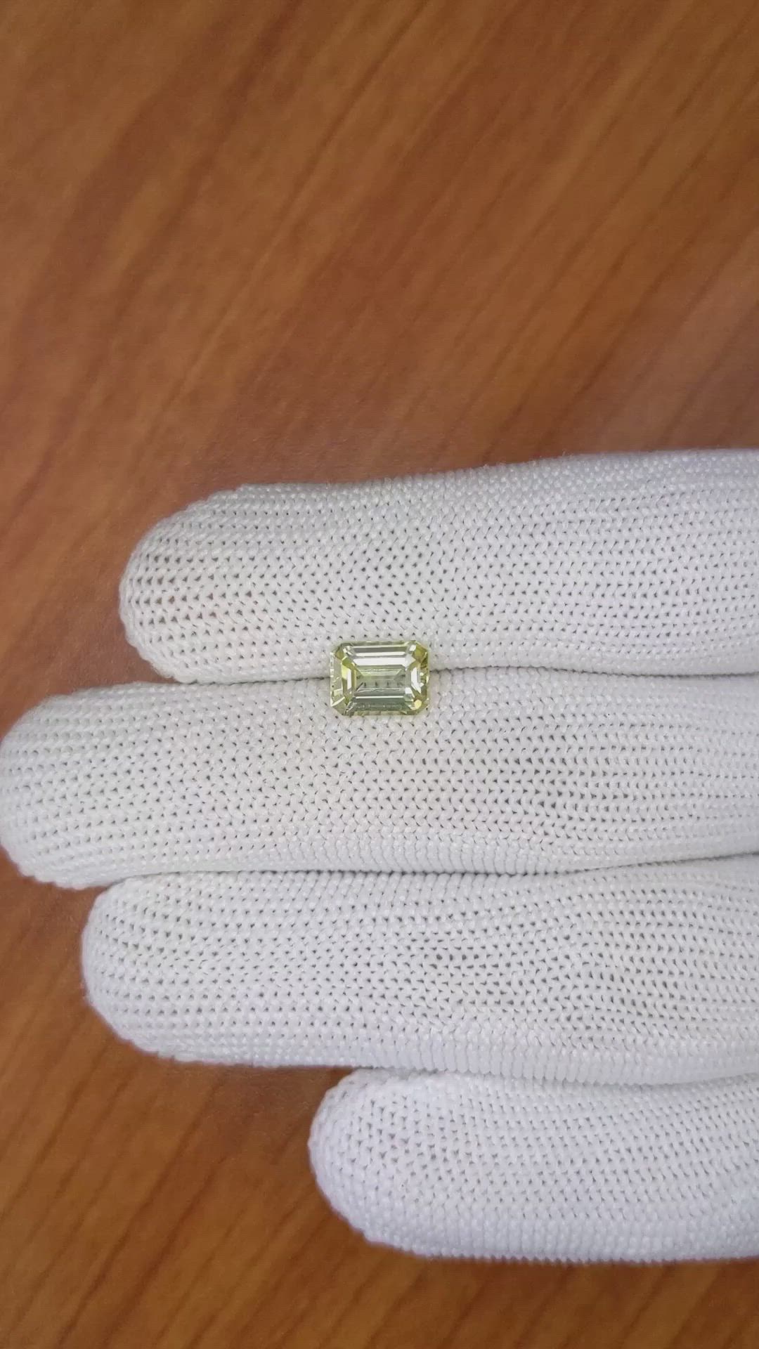 1.99 Ct. Yellow Sapphire from Ceylon (Sri Lanka) Size Video