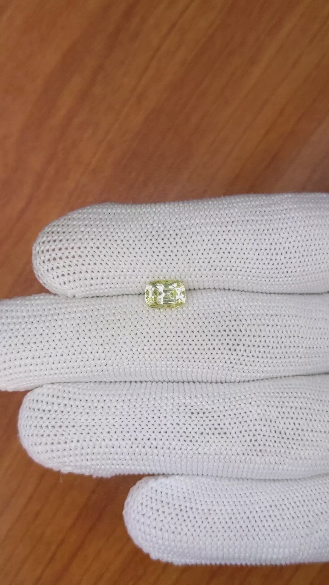 1.41 Ct. Yellow Sapphire from Ceylon (Sri Lanka) Size Video