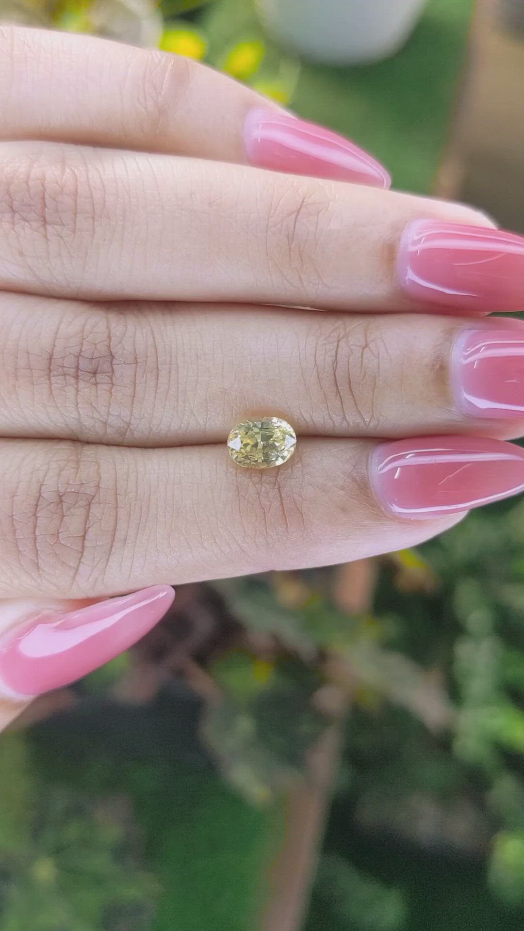 1.42 Ct. Yellow Sapphire from Ceylon (Sri Lanka) Size Video