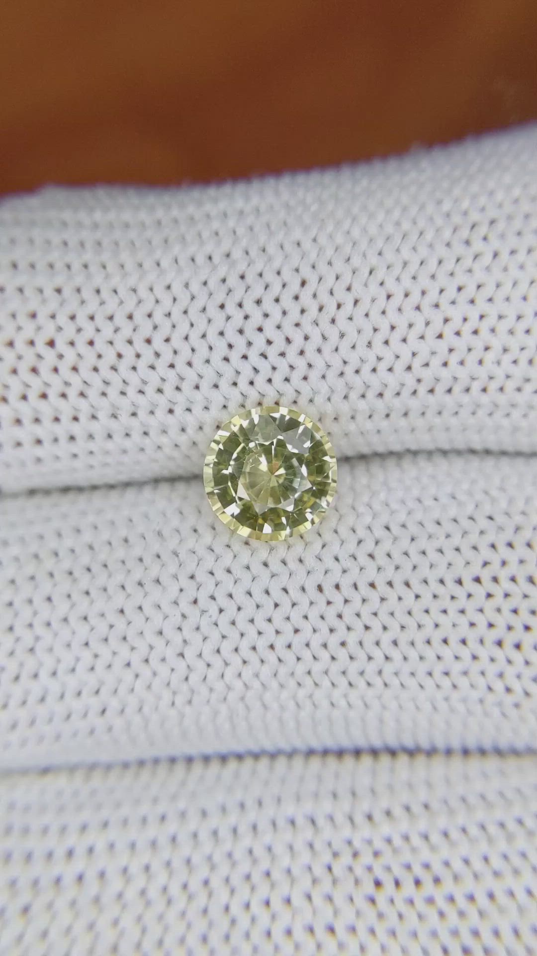 1.72 Ct. Yellow Sapphire from Ceylon (Sri Lanka) Size Video