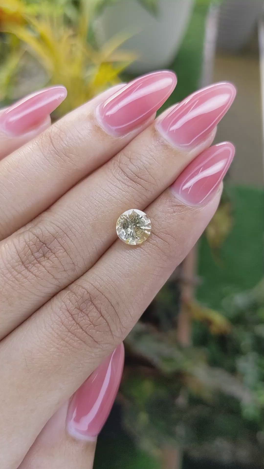 2.01 Ct. Yellow Sapphire from Ceylon (Sri Lanka) Size Video
