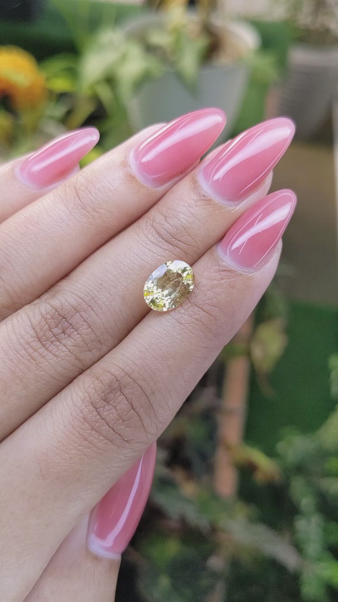 2.46 Ct. Yellow Sapphire from Ceylon (Sri Lanka) Size Video