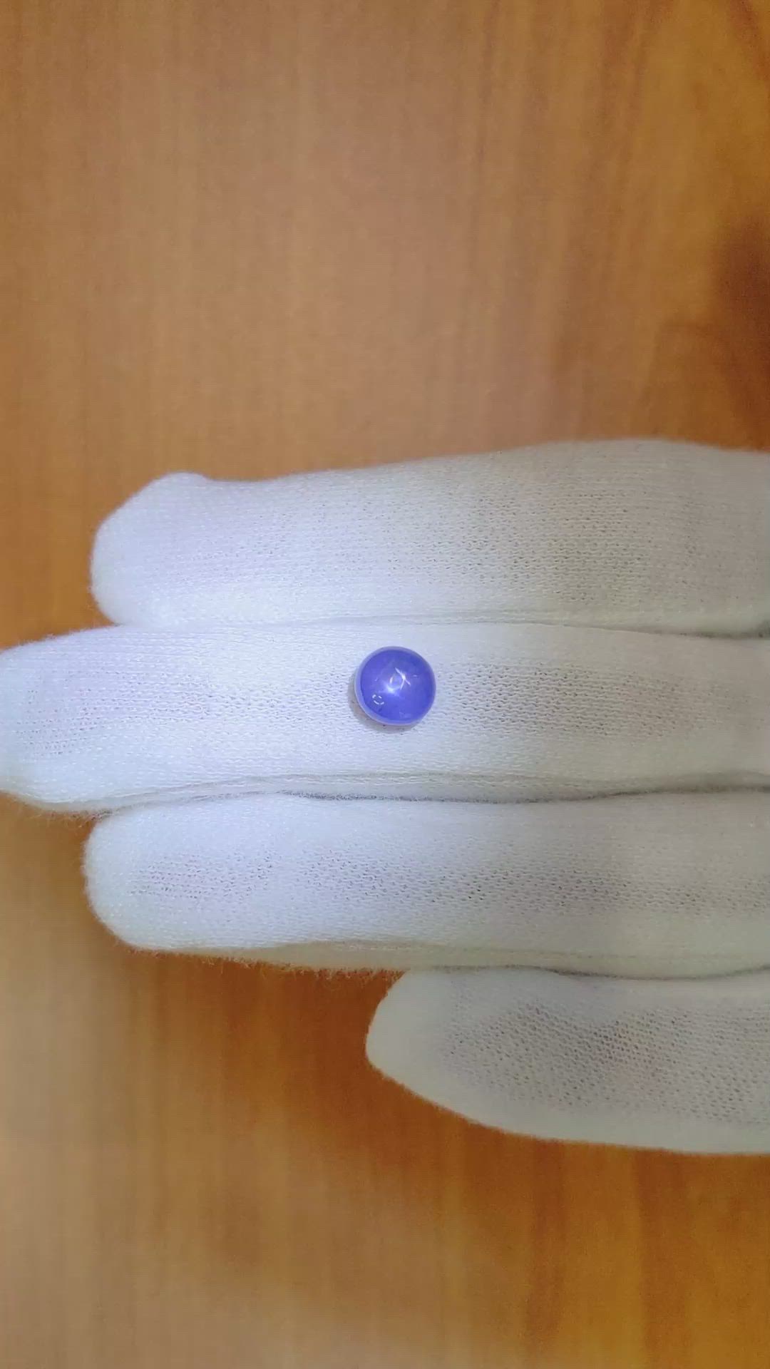 2.60 Ct. Blue Star Sapphire from Burma (Myanmar) Size Video