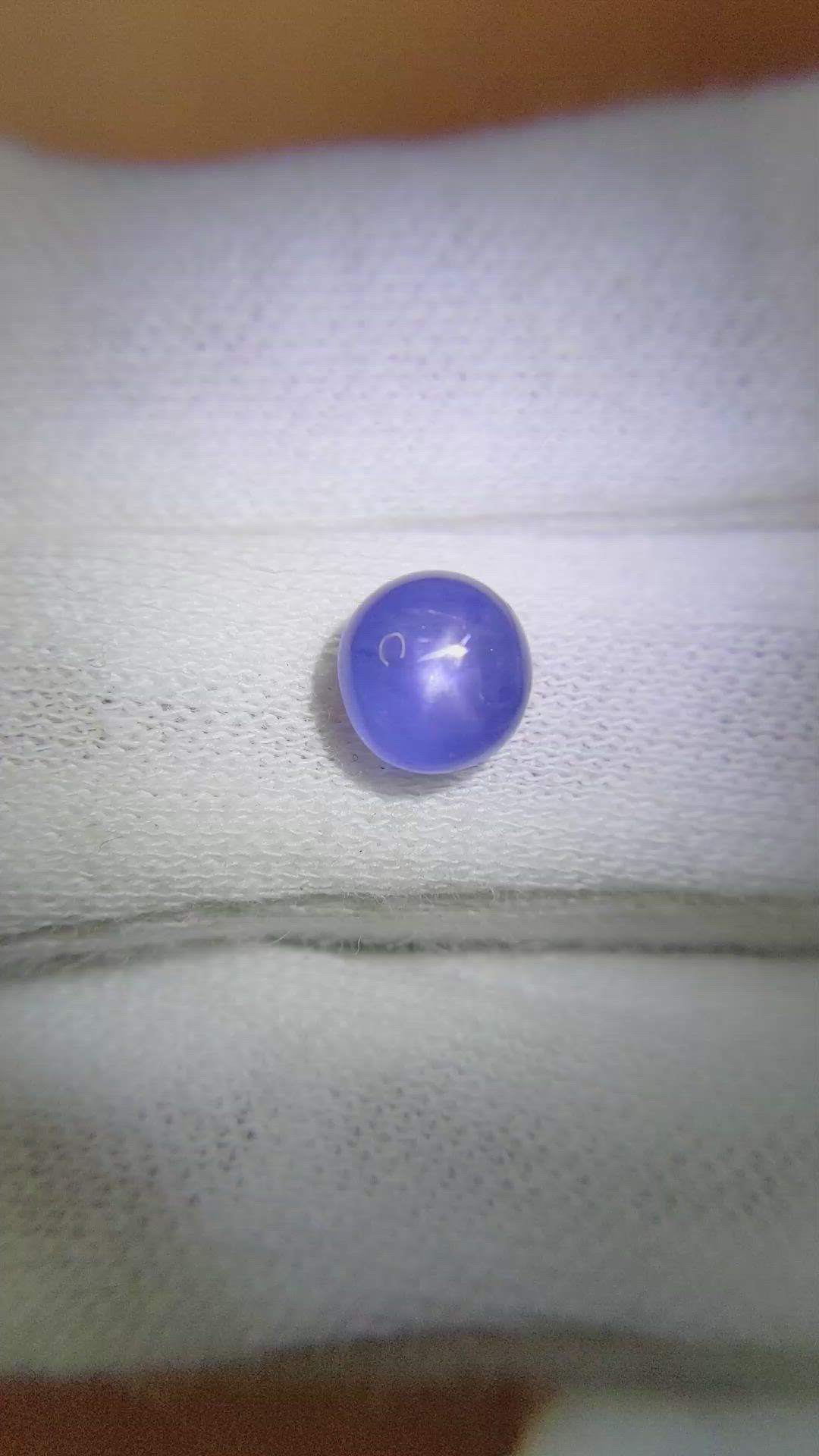 2.60 Ct. Blue Star Sapphire from Burma (Myanmar) Size Video