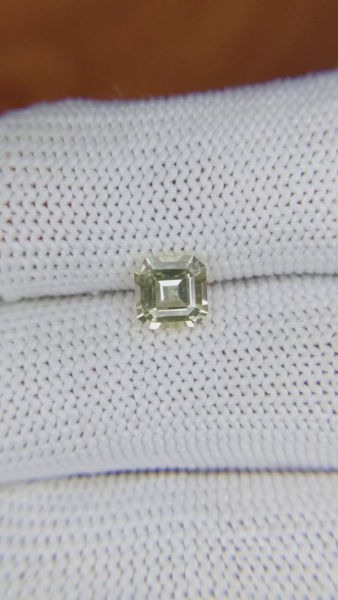 1.25 Ct. Yellow Sapphire from Ceylon (Sri Lanka) Size Video