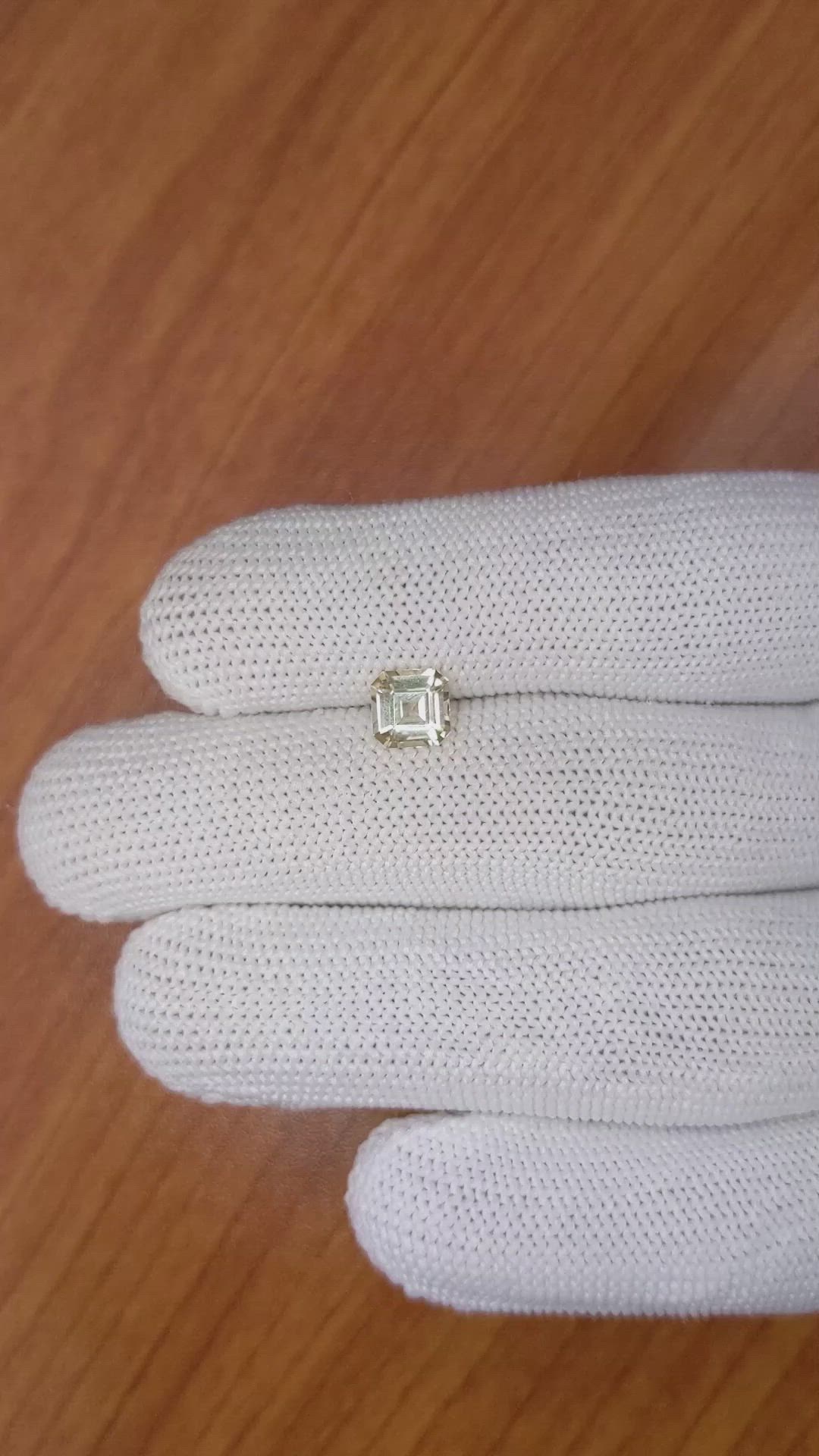 1.25 Ct. Yellow Sapphire from Ceylon (Sri Lanka) Size Video