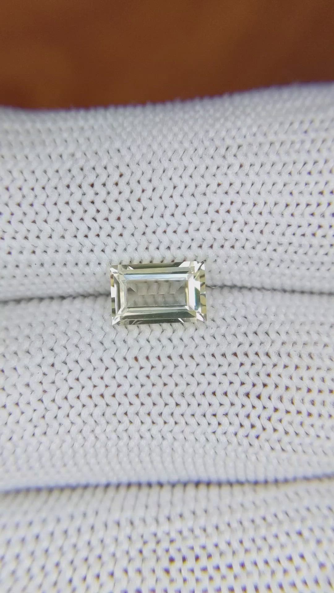 1.40 Ct. Yellow Sapphire from Ceylon (Sri Lanka) Size Video