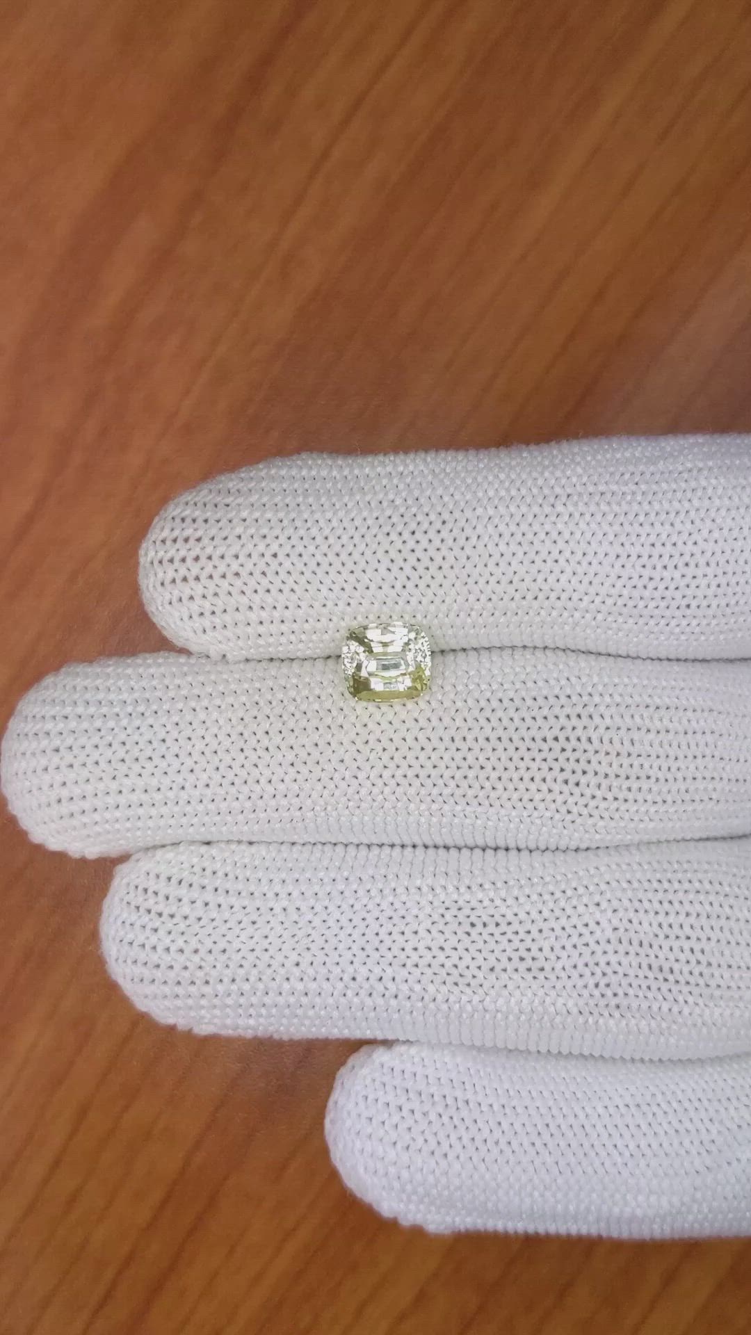 2.08 Ct. Yellow Sapphire from Ceylon (Sri Lanka) Size Video