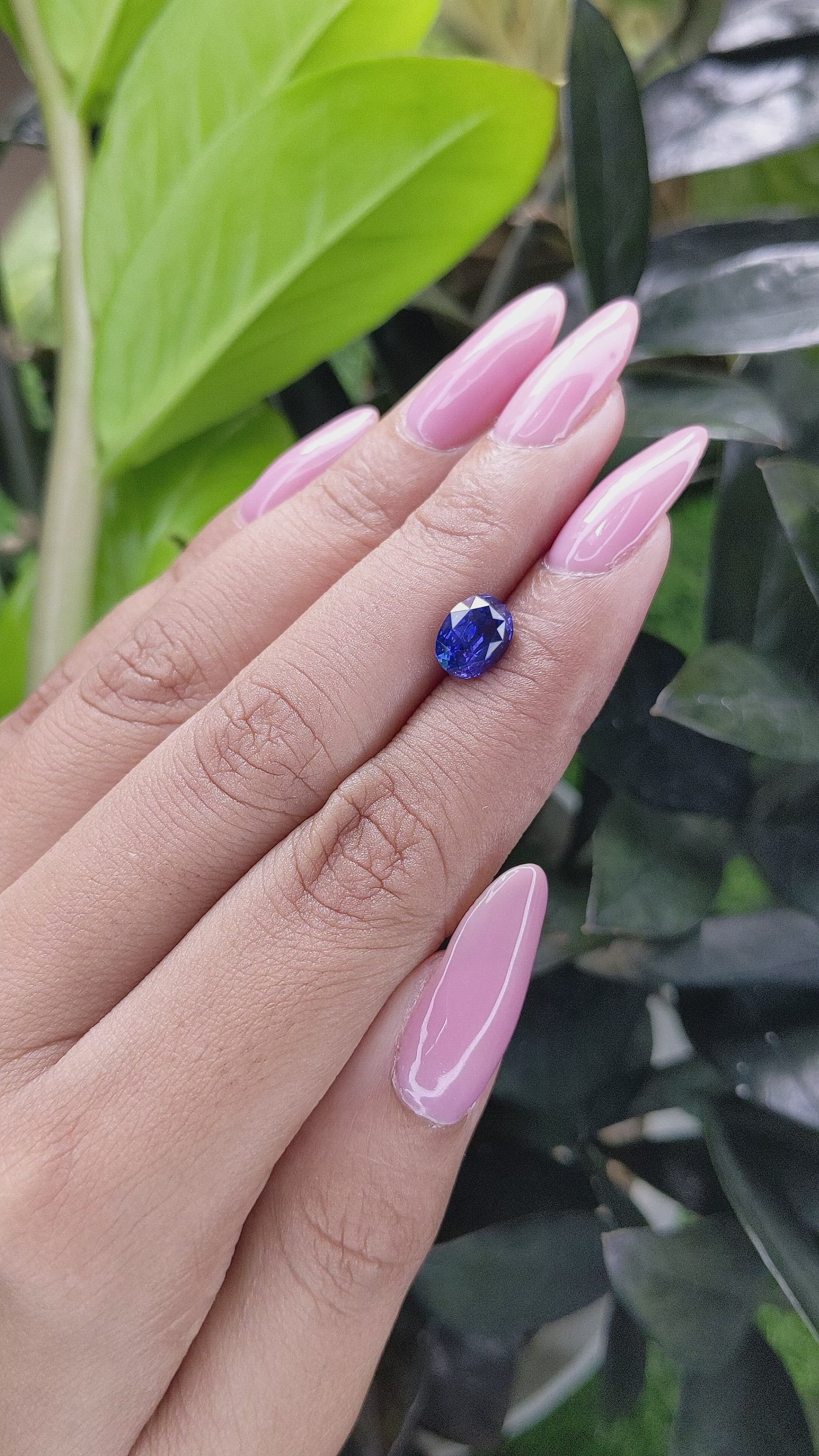 2.17 Ct. Color Change Sapphire from Tanzania Size Video