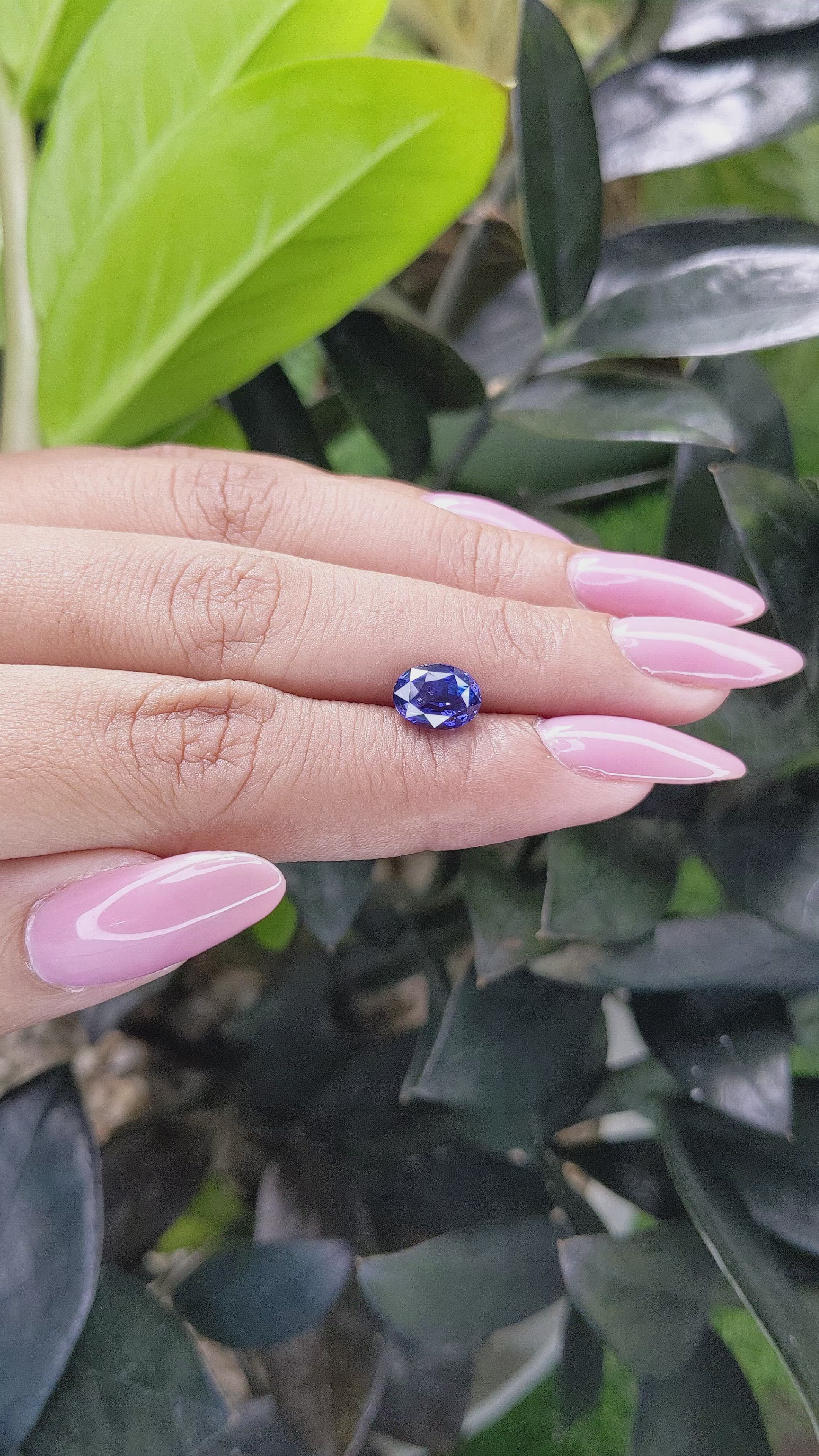 2.17 Ct. Color Change Sapphire from Tanzania Size Video