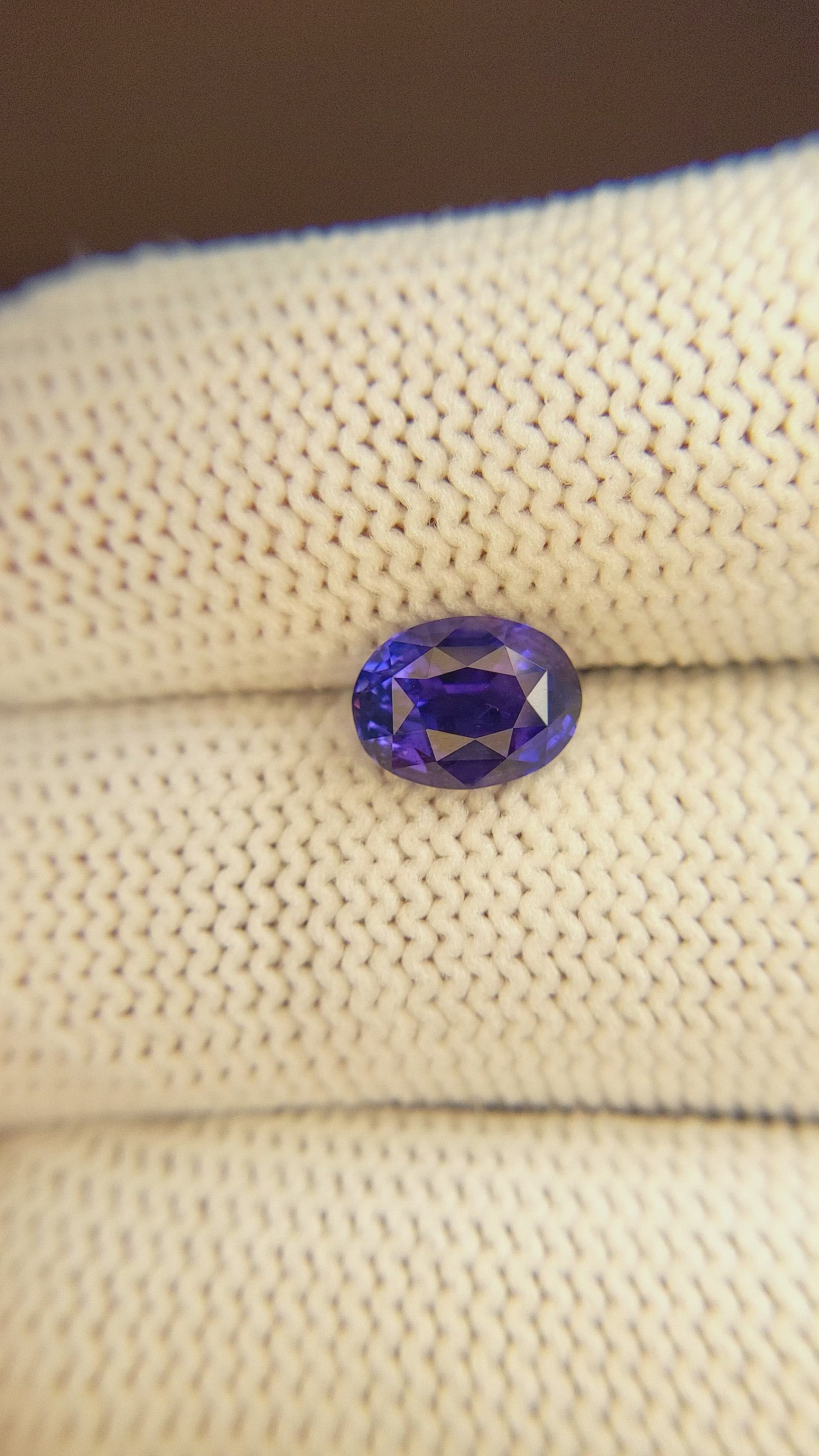 2.17 Ct. Color Change Sapphire from Tanzania Size Video