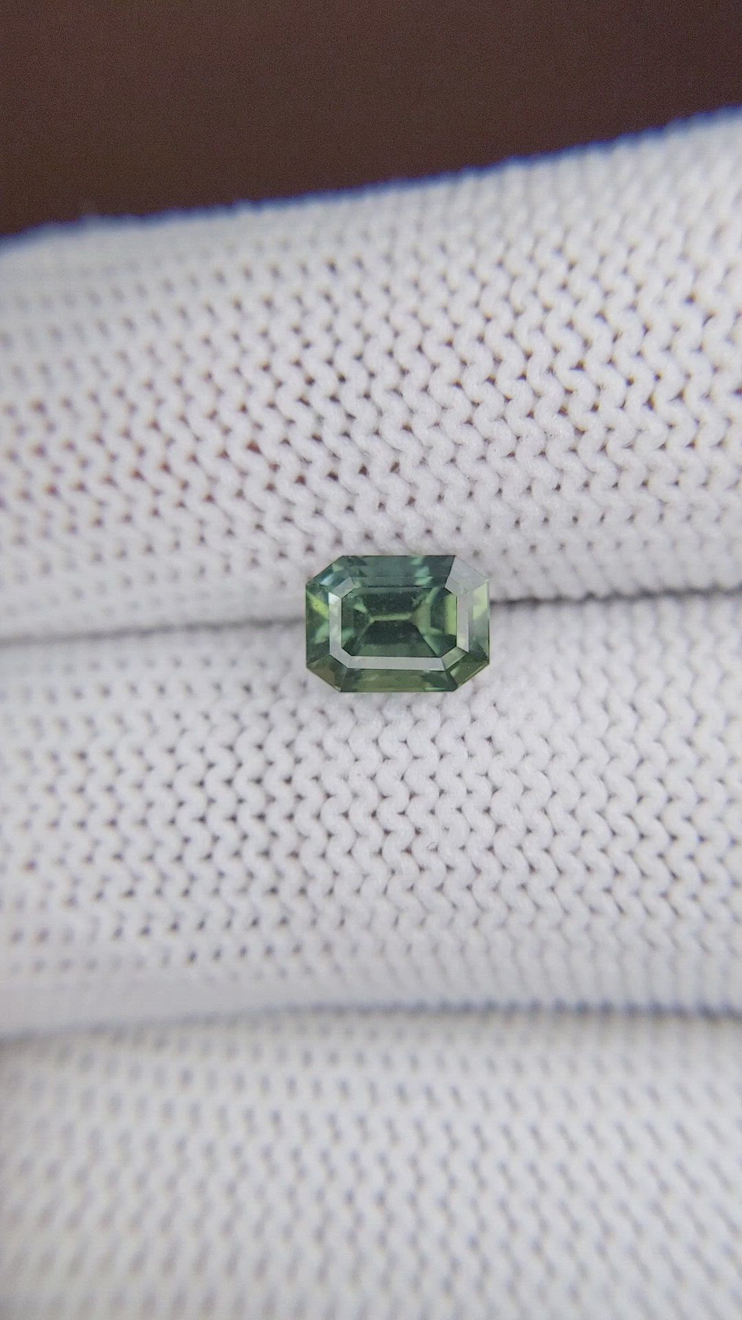1.88 Ct. Green Sapphire from Tanzania Size Video