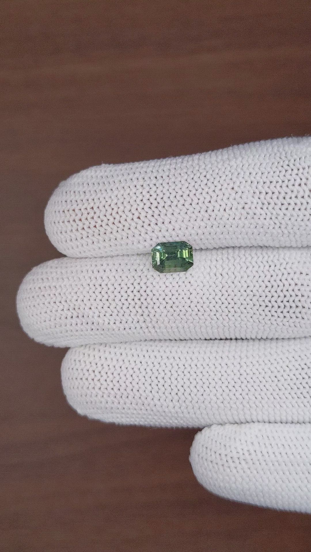 1.88 Ct. Green Sapphire from Tanzania Size Video