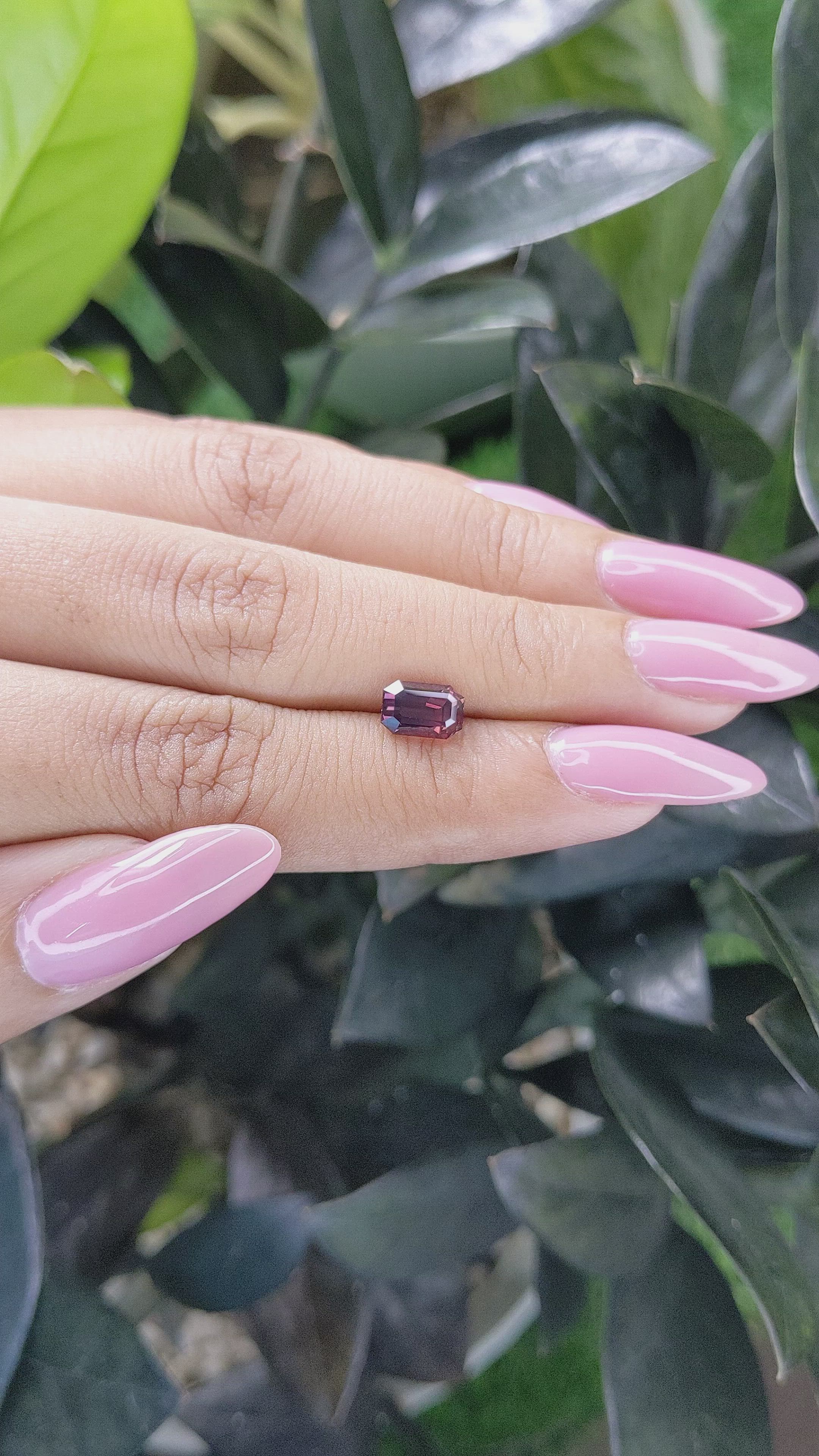 1.71 Ct. Purplish Pink Sapphire from Tanzania Size Video