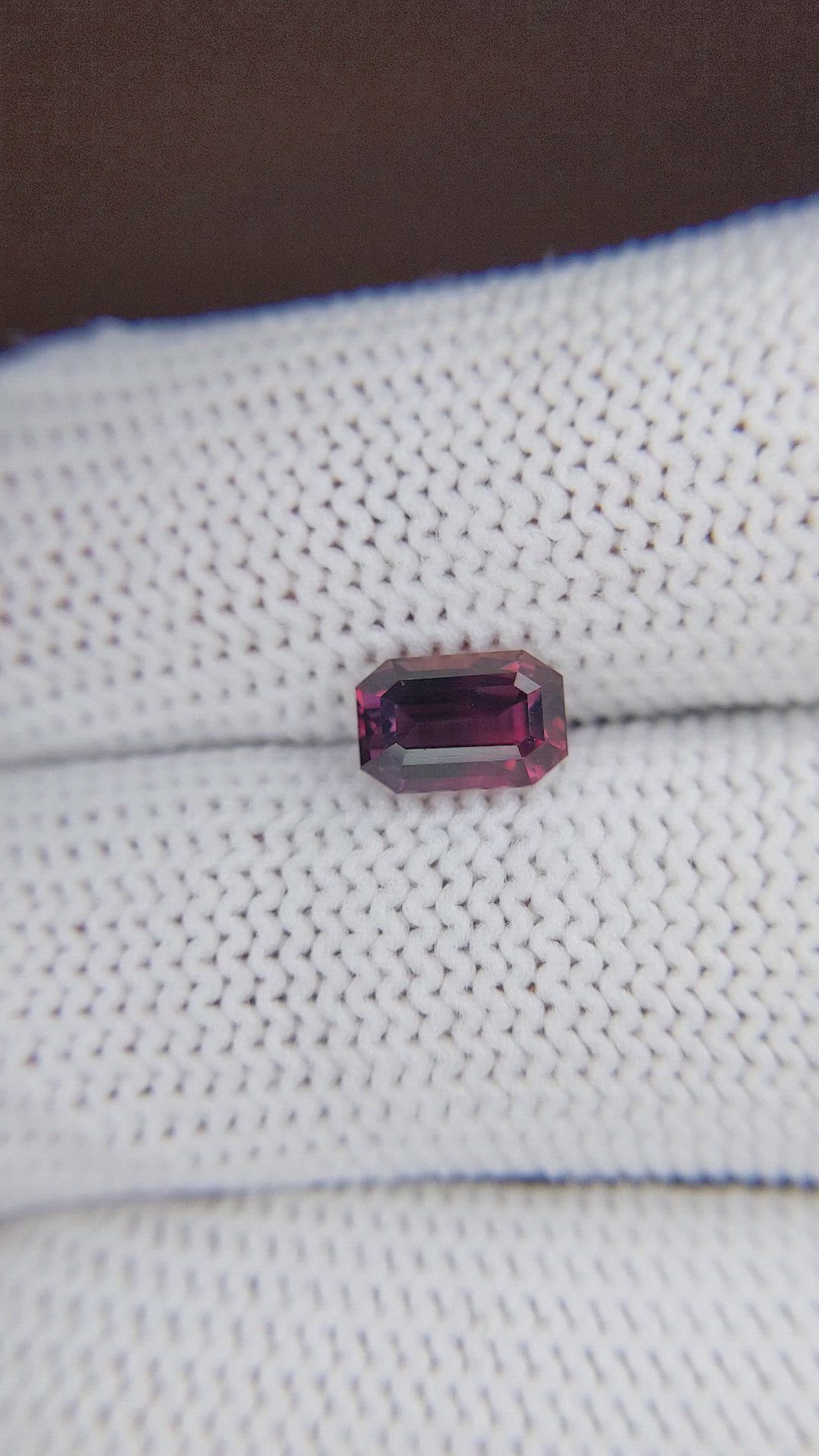 1.71 Ct. Purplish Pink Sapphire from Tanzania Size Video