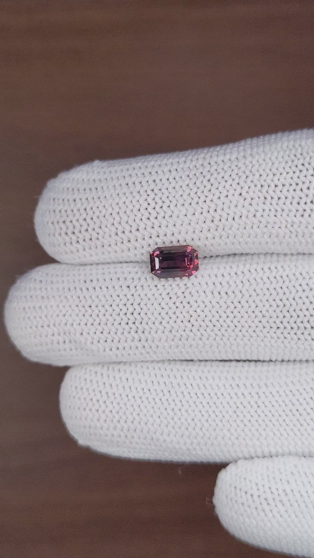 1.71 Ct. Purplish Pink Sapphire from Tanzania Size Video