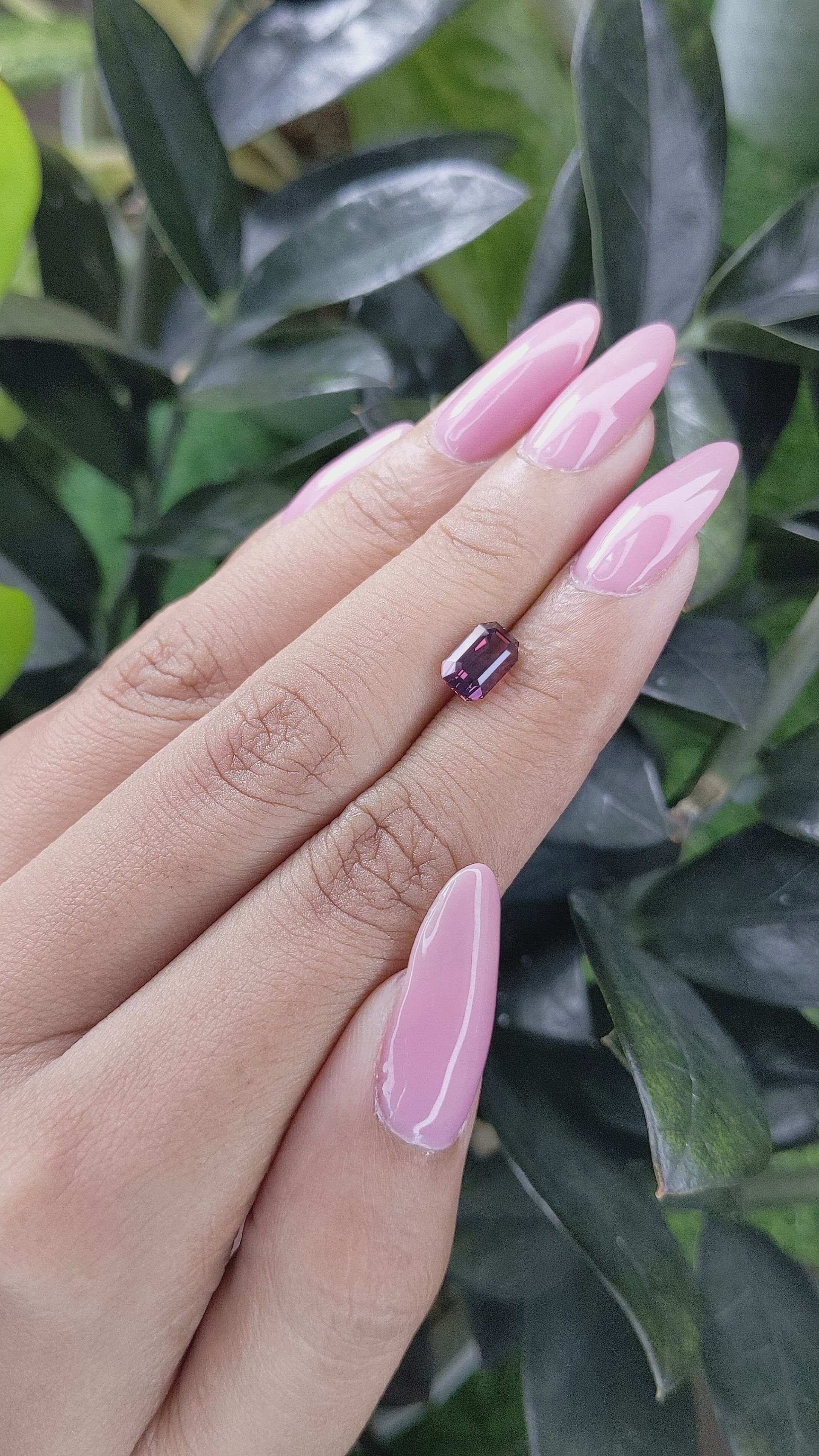 1.71 Ct. Purplish Pink Sapphire from Tanzania Size Video