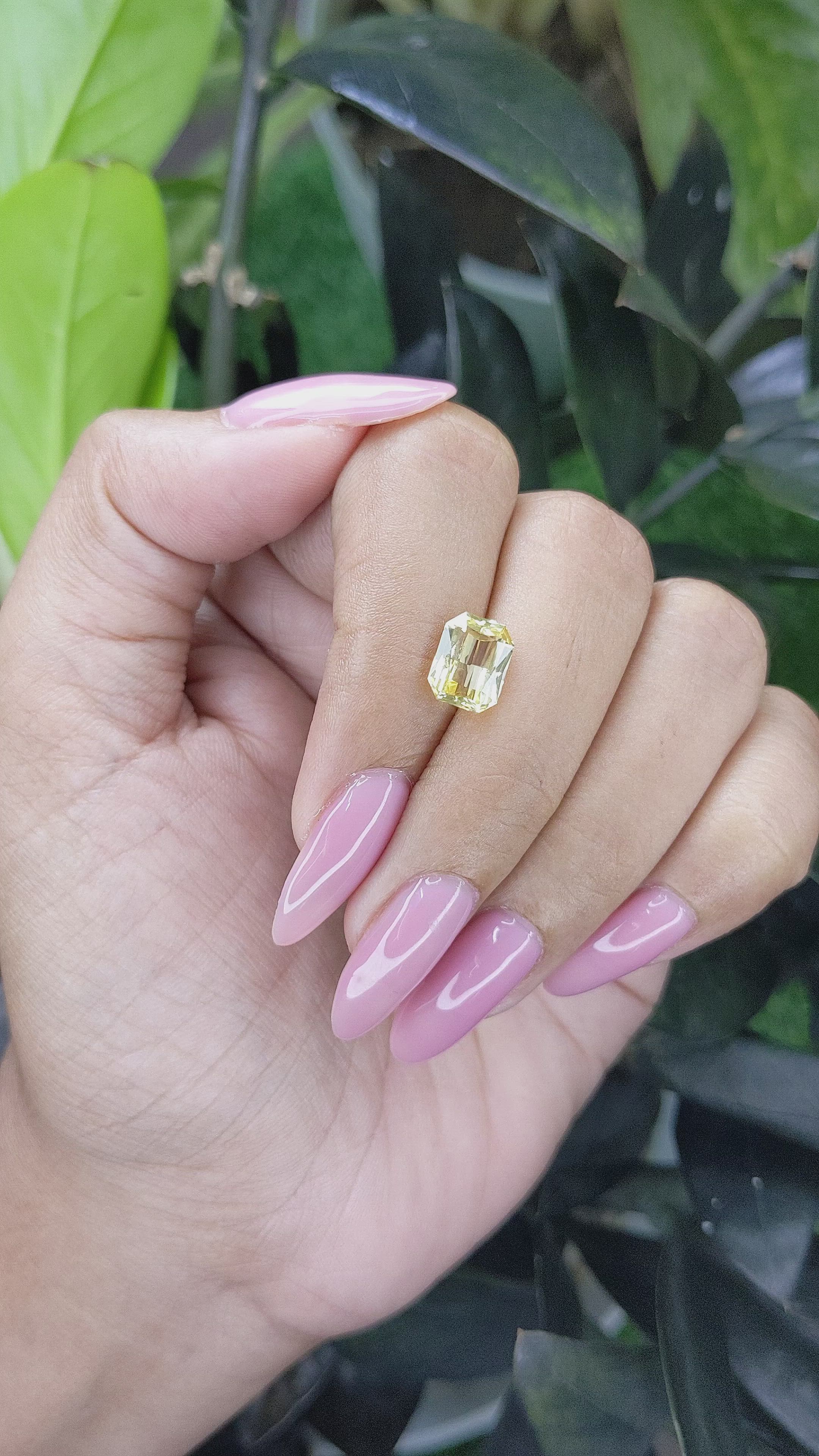 2.44 Ct. Yellow Sapphire from Tanzania Size Video