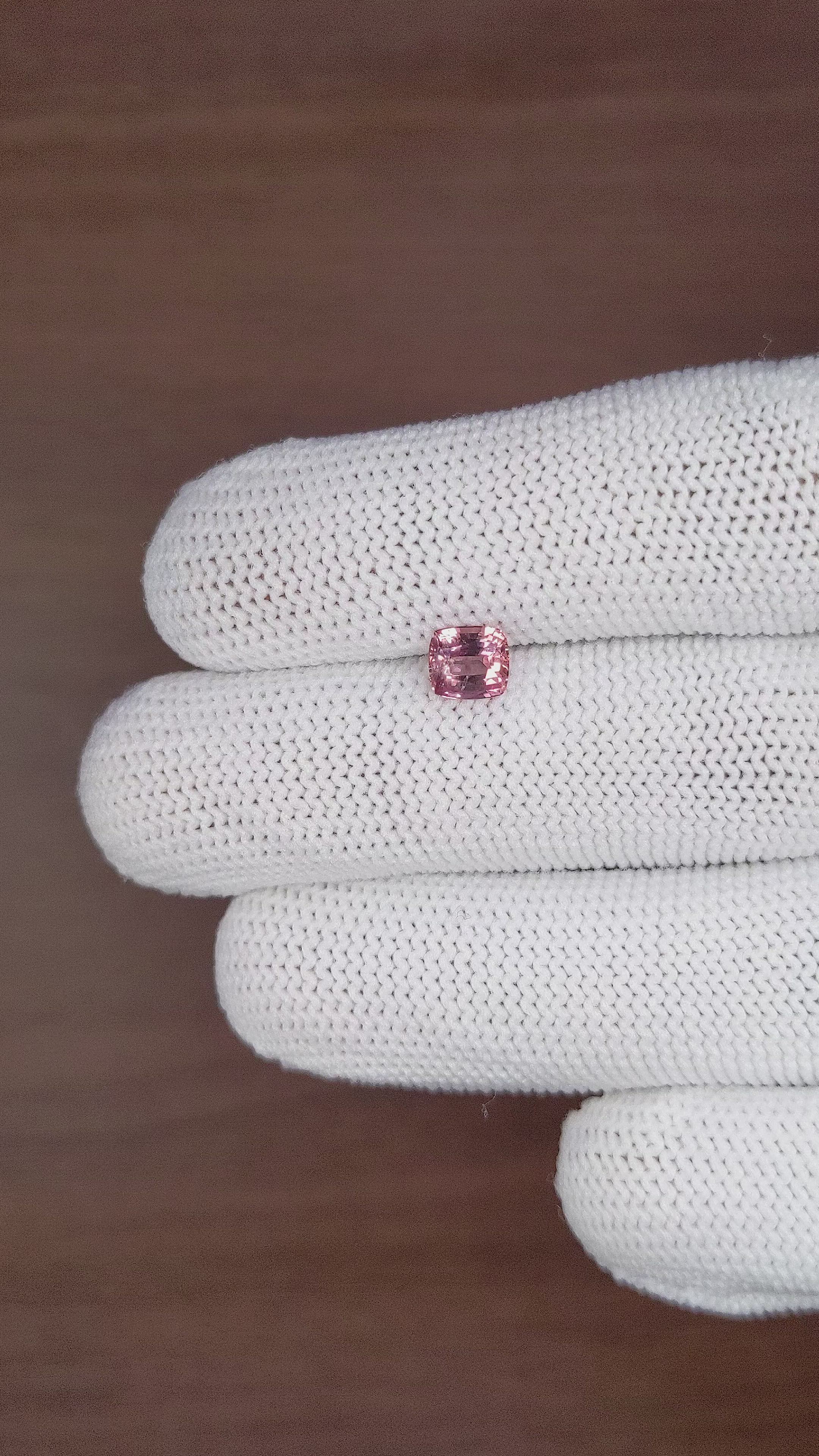 1.06 Ct. Padparadscha Sapphire from Tanzania Size Video