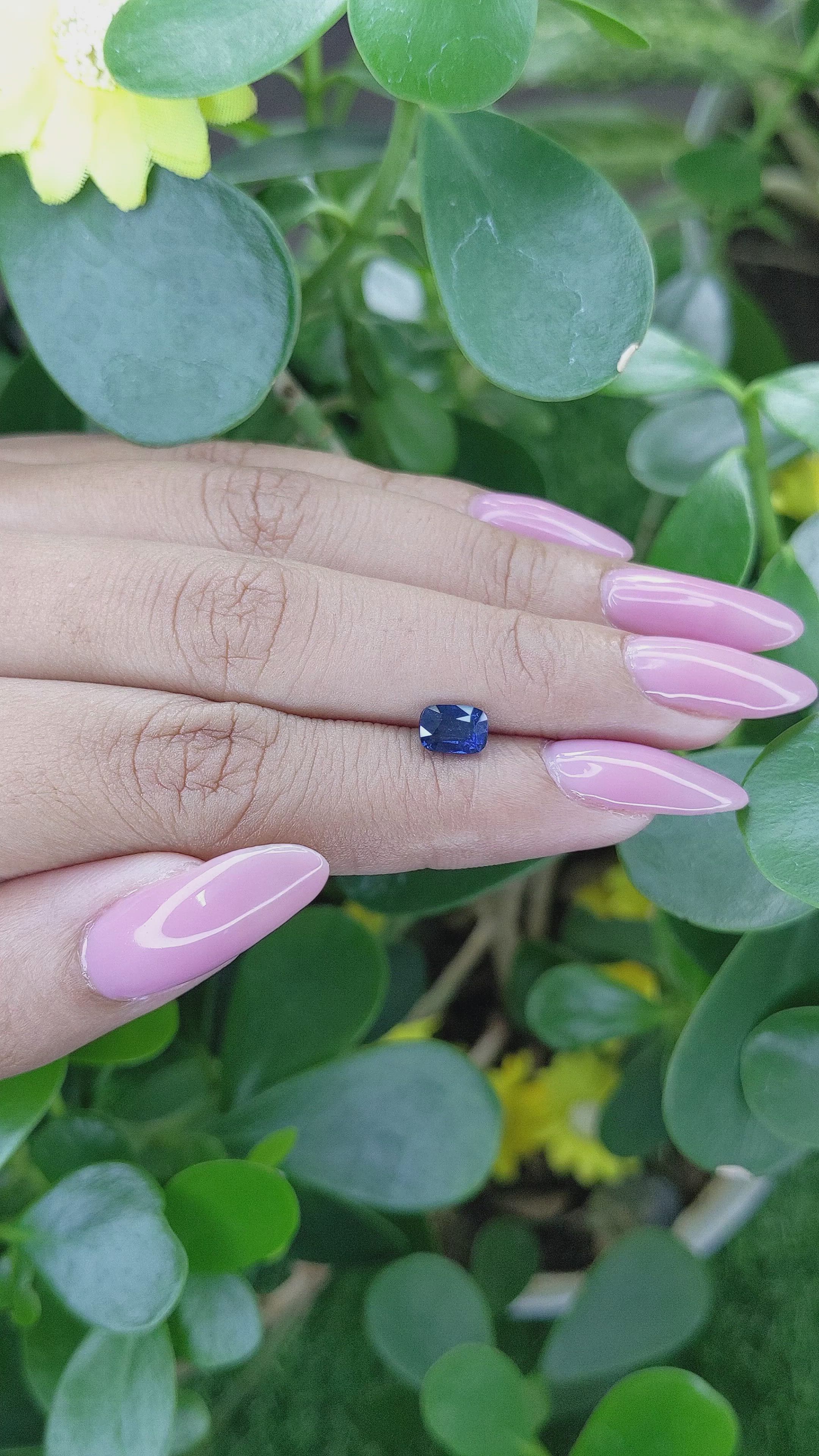 1.01 Ct. Blue Sapphire from Tanzania Size Video