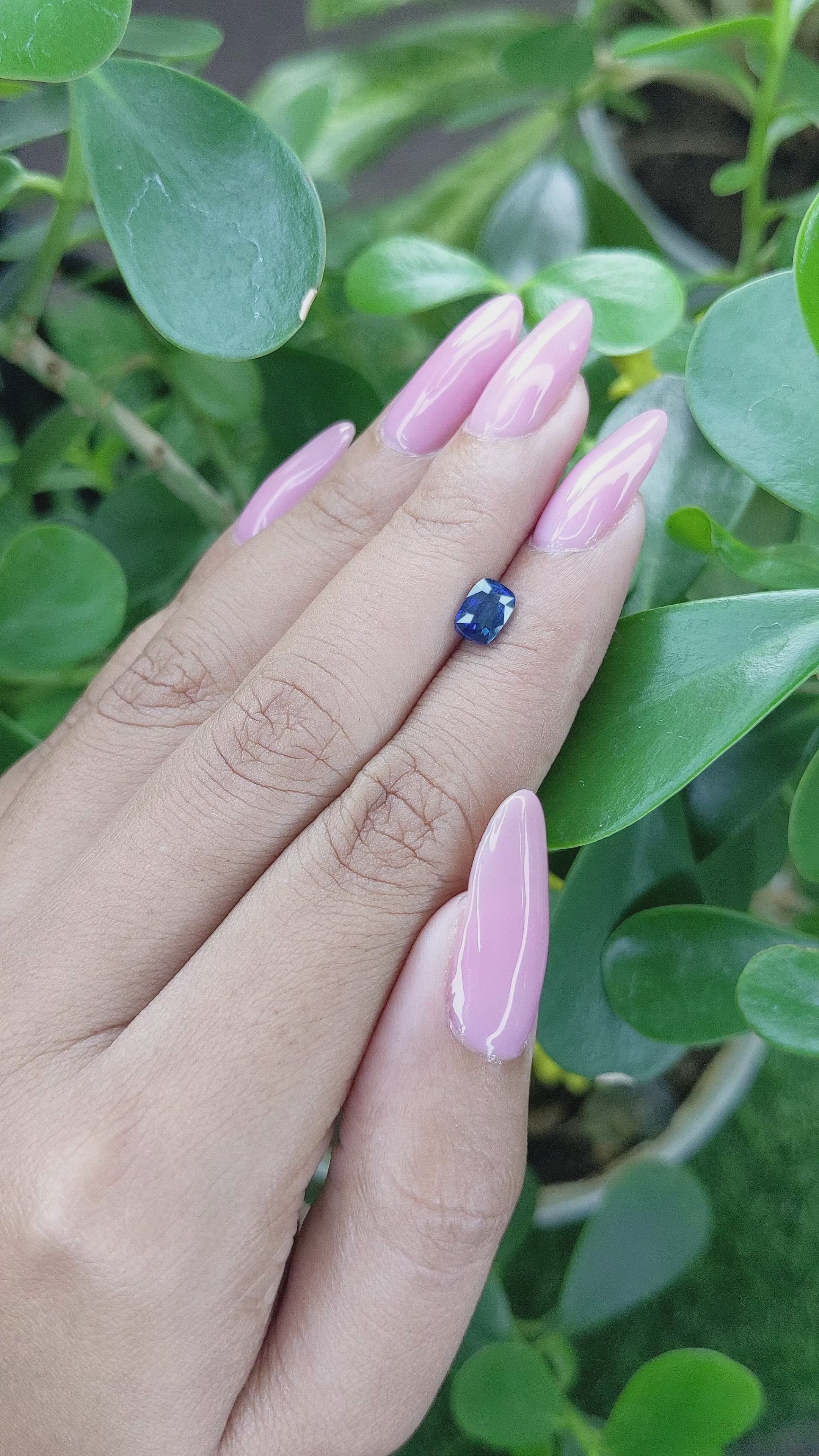 1.01 Ct. Blue Sapphire from Tanzania Size Video