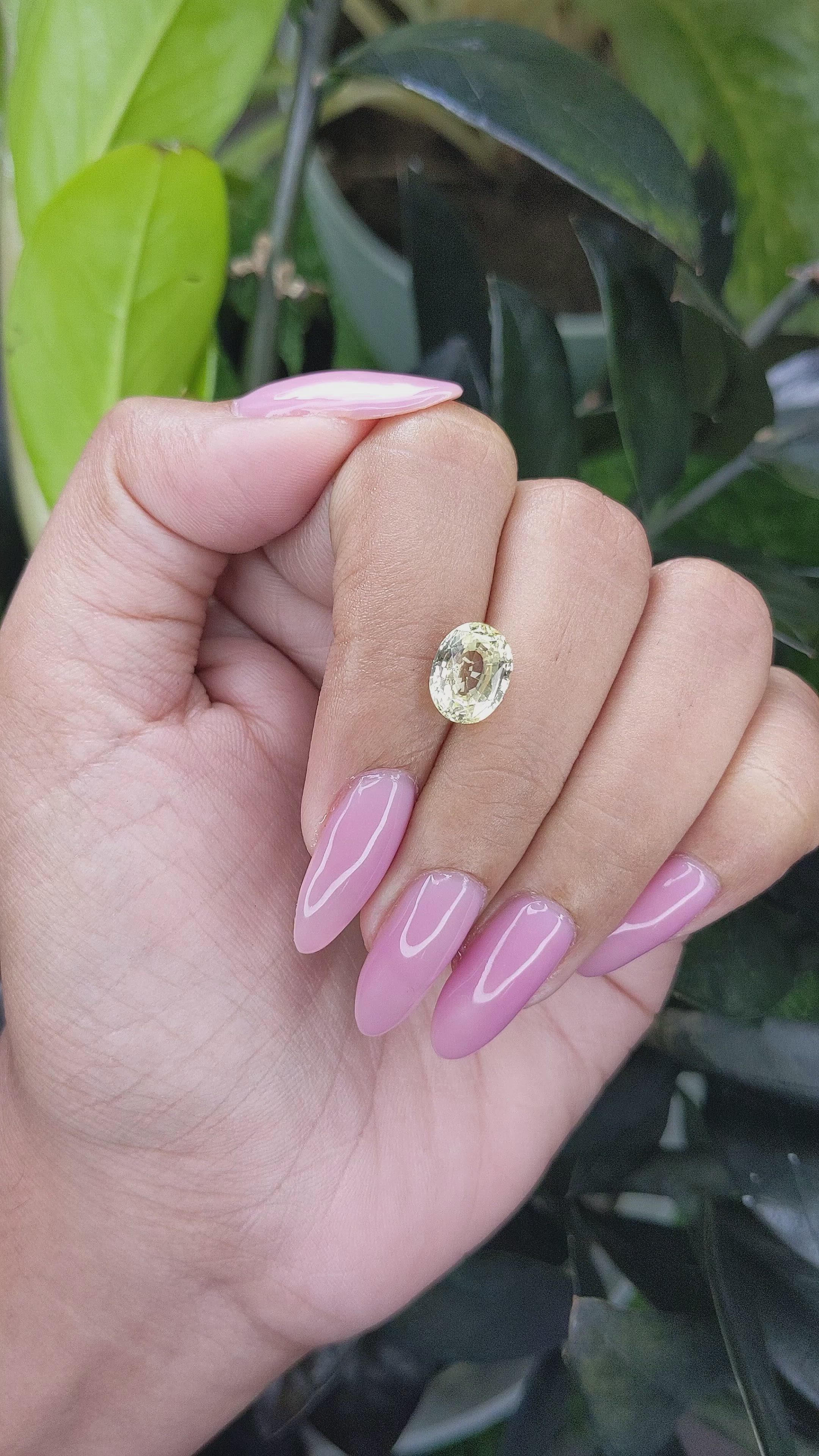 3.33 Ct. Yellow Sapphire from Tanzania Size Video