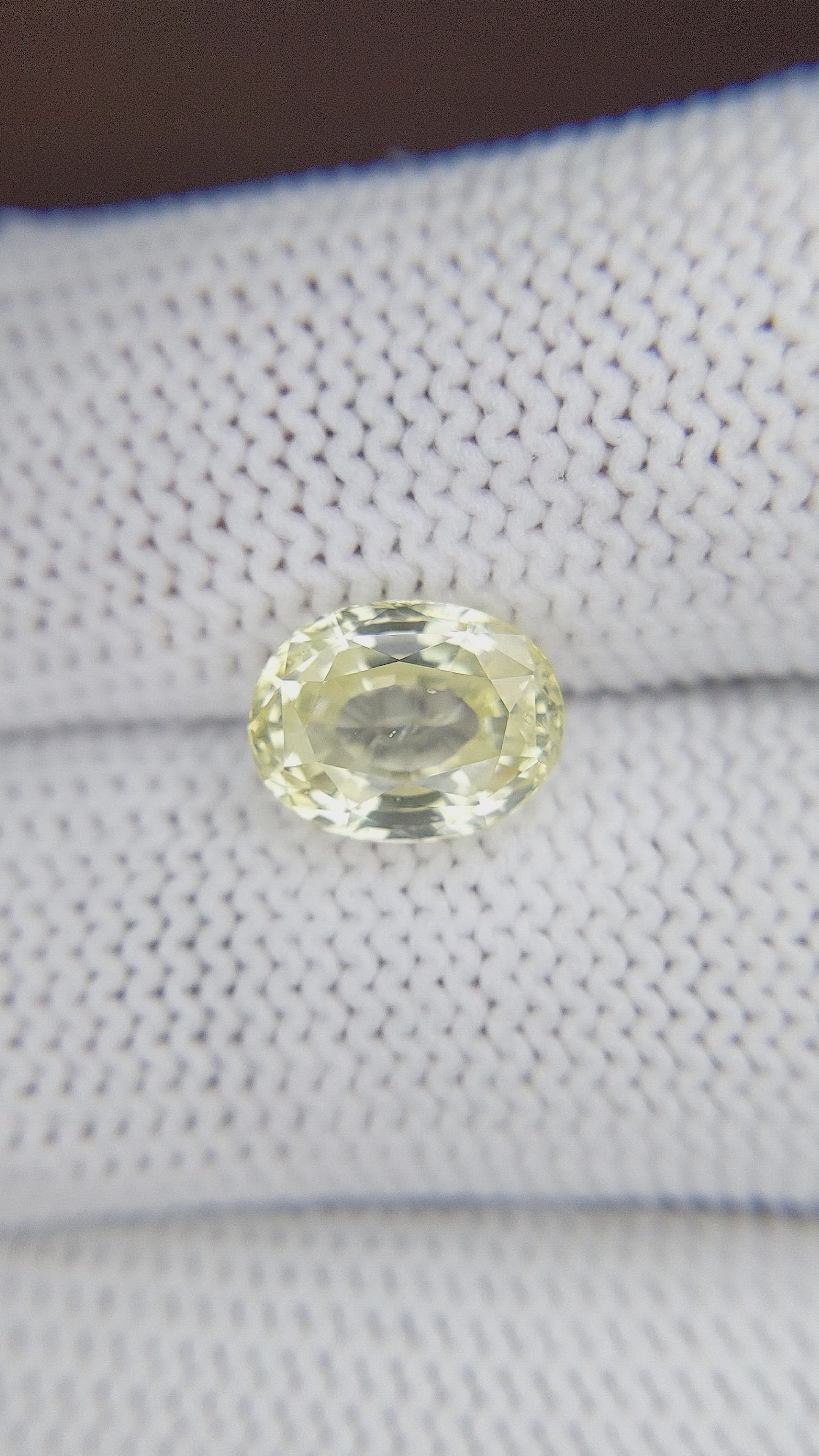 3.33 Ct. Yellow Sapphire from Tanzania Size Video