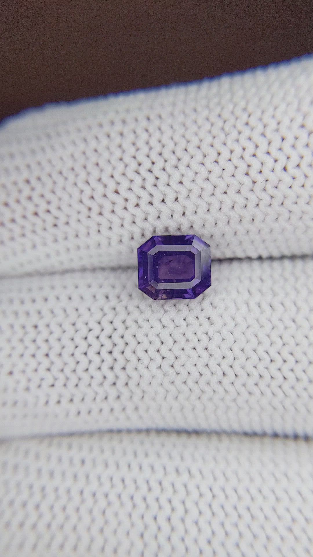 1.65 Ct. Purple Sapphire from Tanzania Size Video