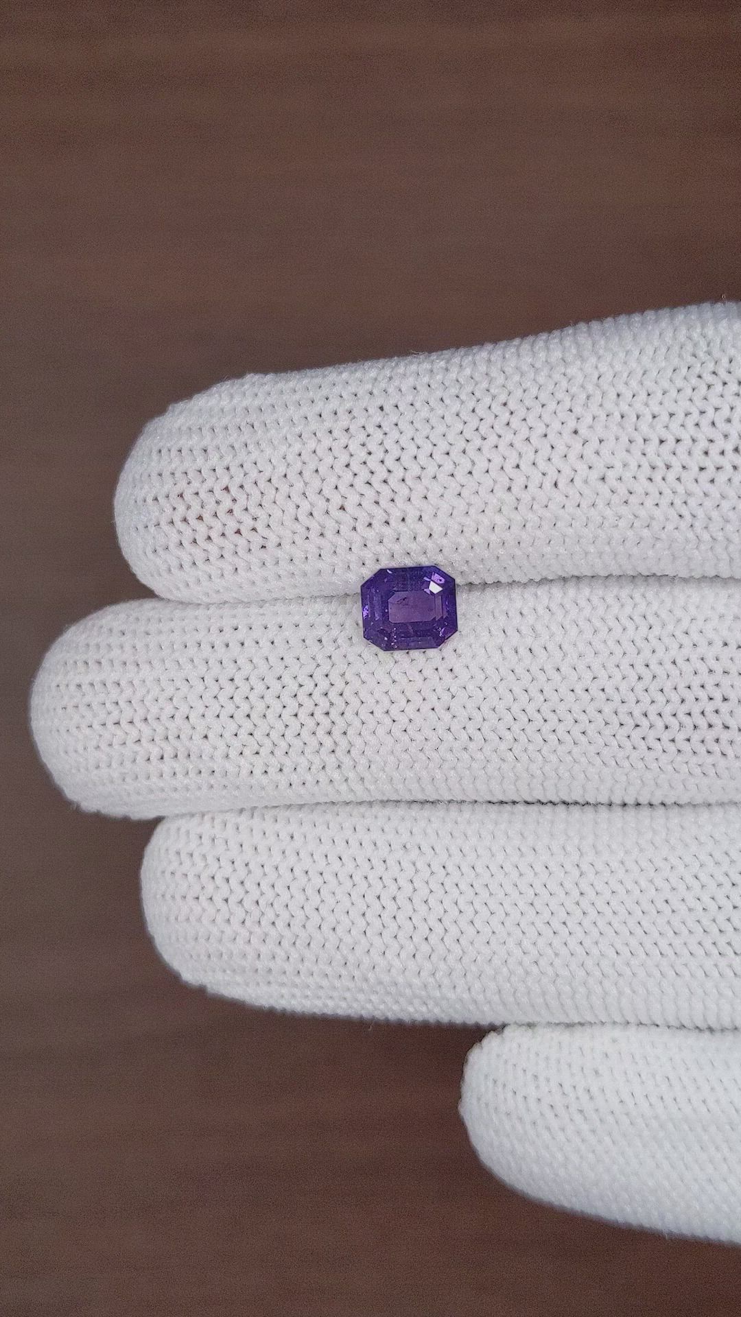 1.65 Ct. Purple Sapphire from Tanzania Size Video