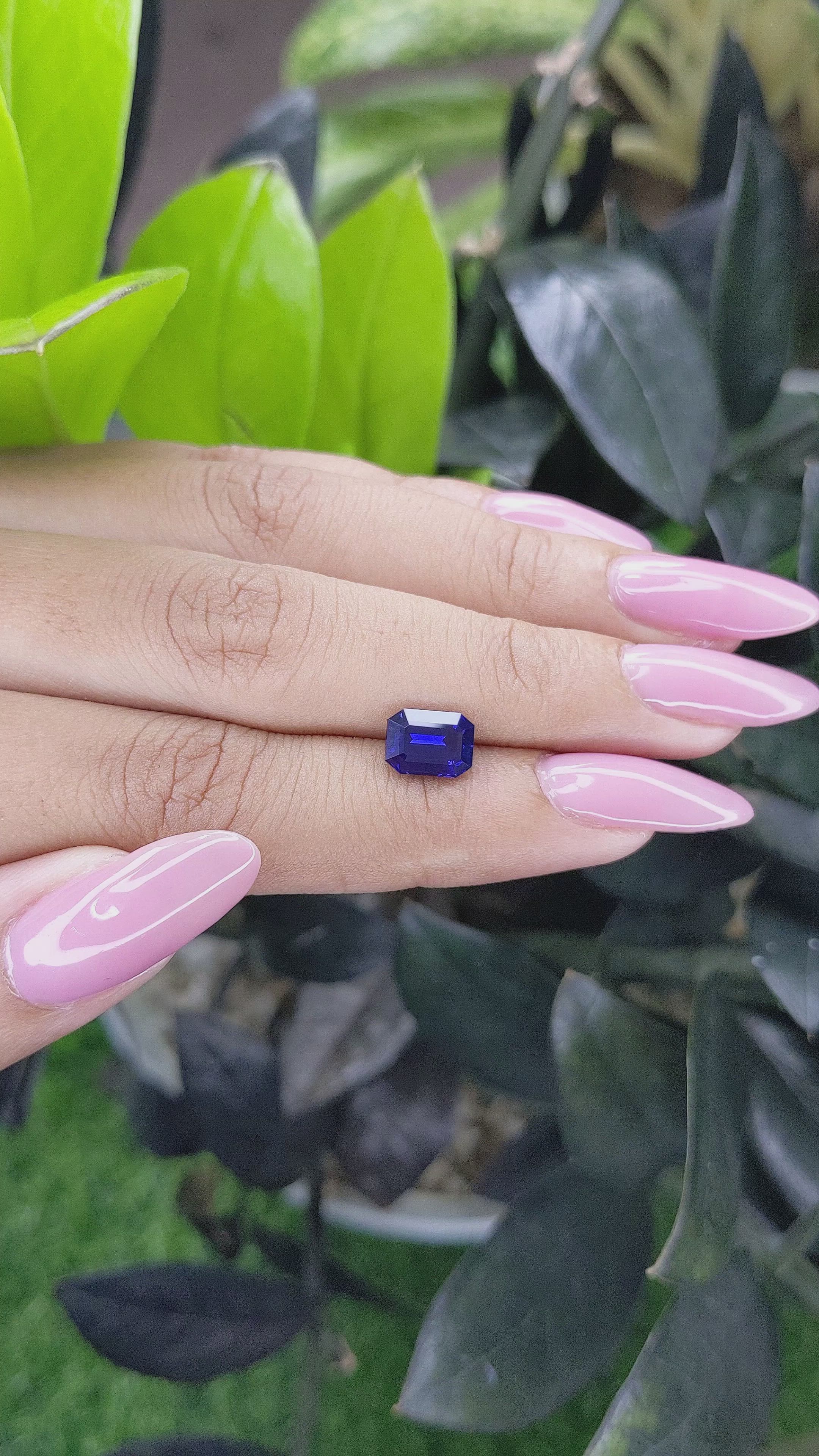 1.92 Ct. Color Change Sapphire from Tanzania Size Video